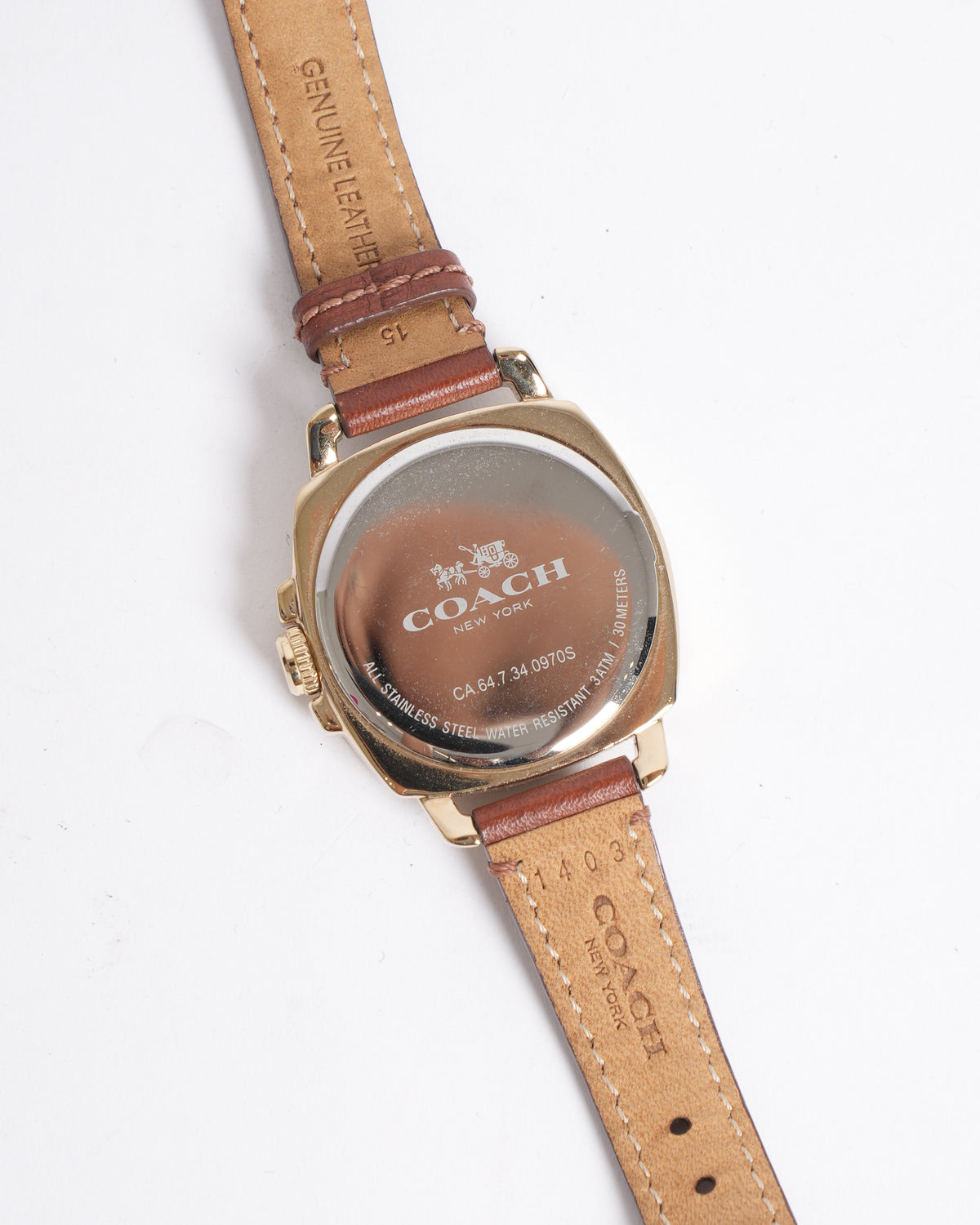 Coach Boyfriend Quartz Watch with Silver Dial & Crystal Accents