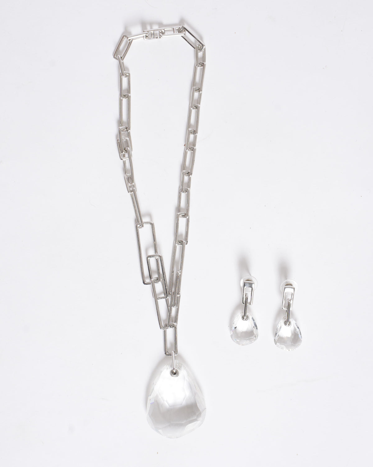 Swarovski Necklace with a Large Crystal Pendant