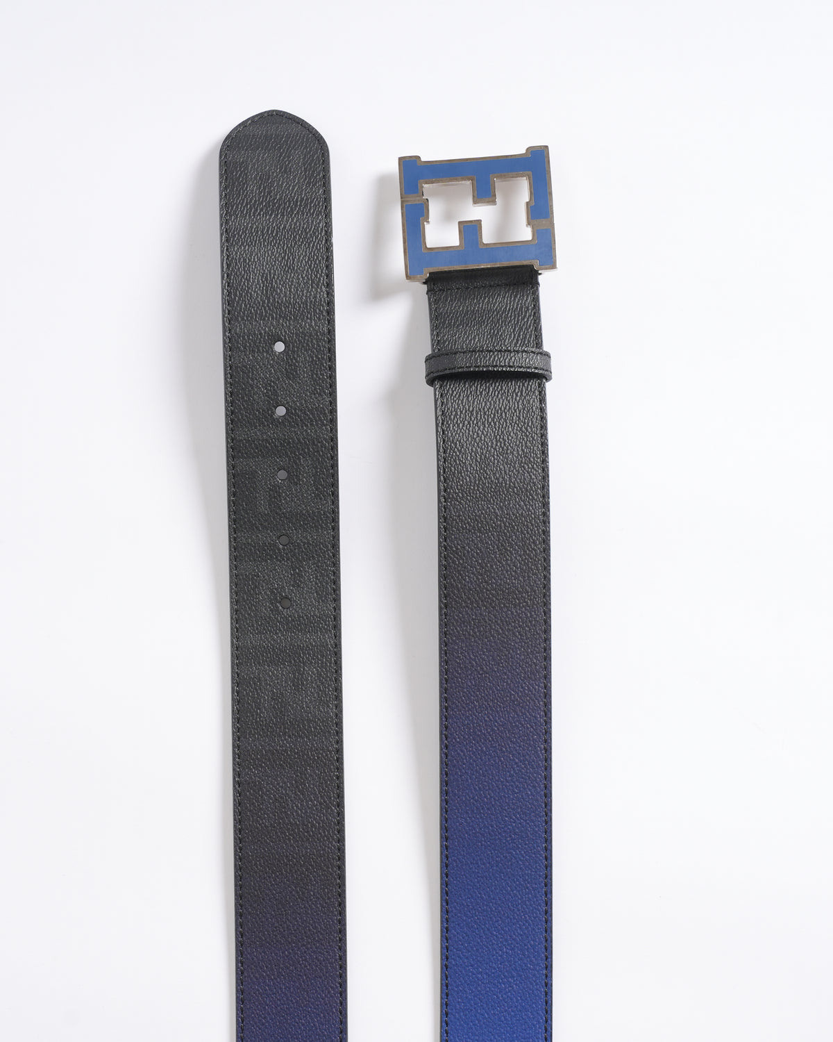 New Fendi Leather Belt with FF Buckle