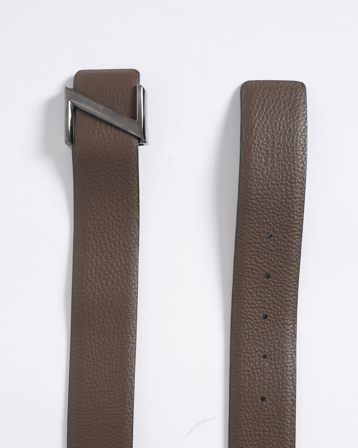 New Z Zegna Reversible Belt In Brown
