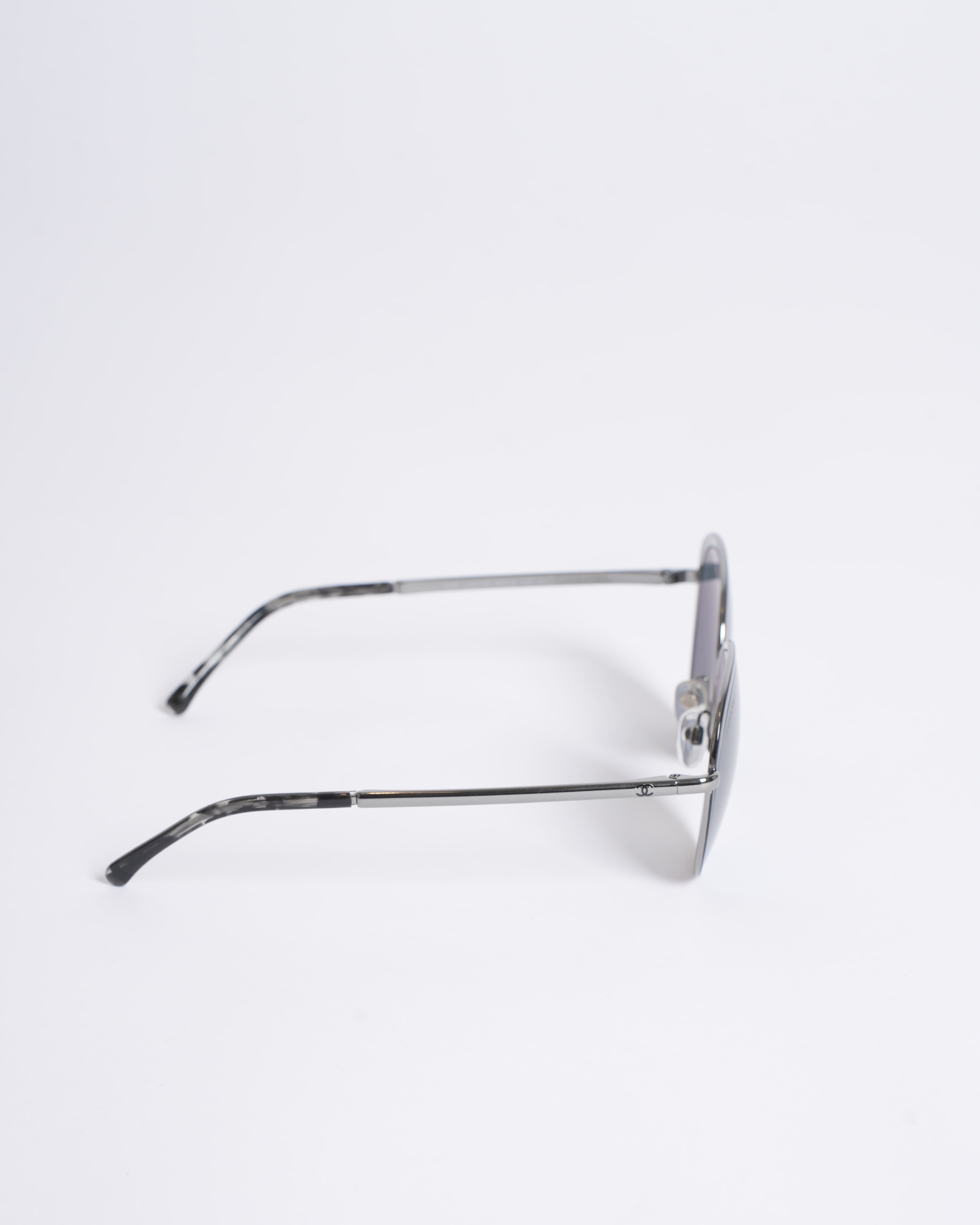 Chanel Round Women Sunglasses In Black