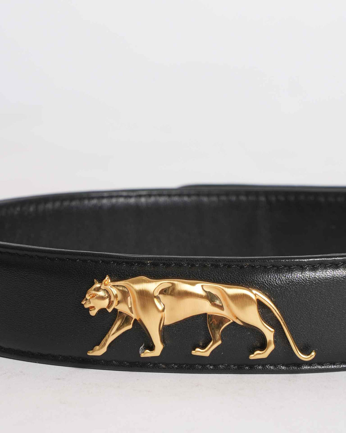 Sabyasachi Royal Bengal Tiger Leather Belt In Black