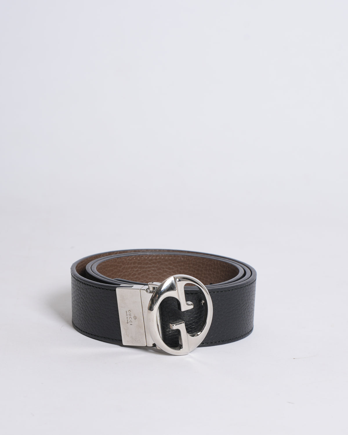New Gucci GG Men's Belt In Black
