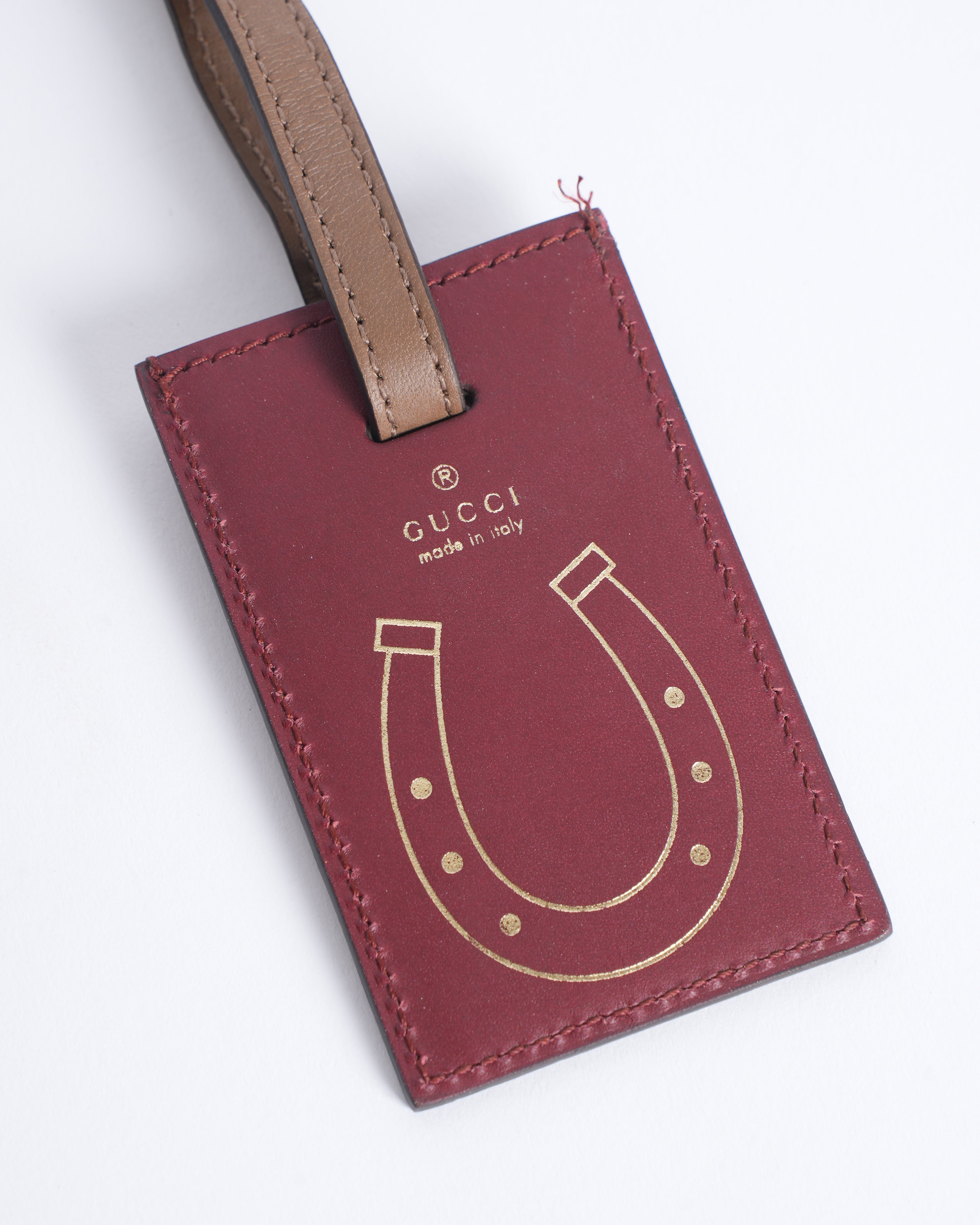 Gucci Horseshoe Luggage Tag