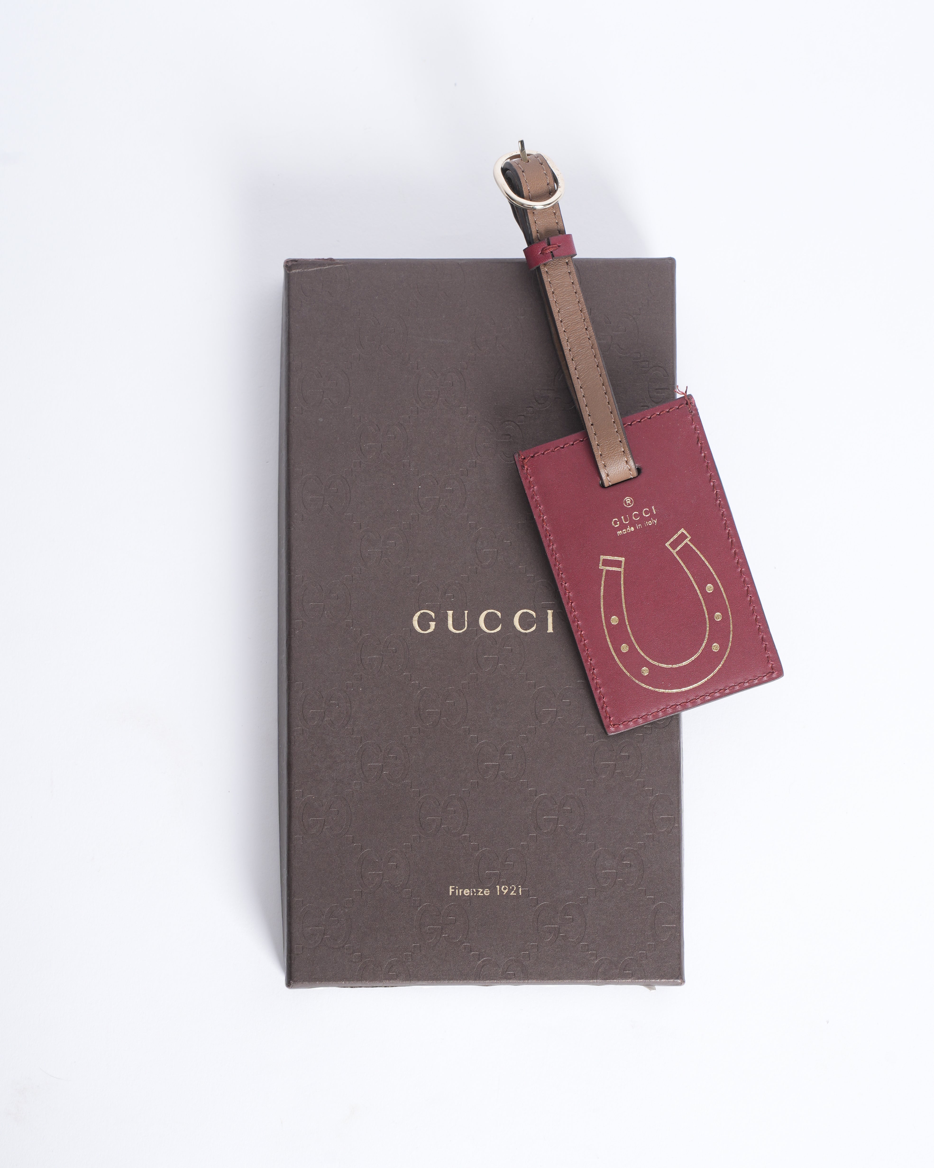 Gucci Horseshoe Luggage Tag