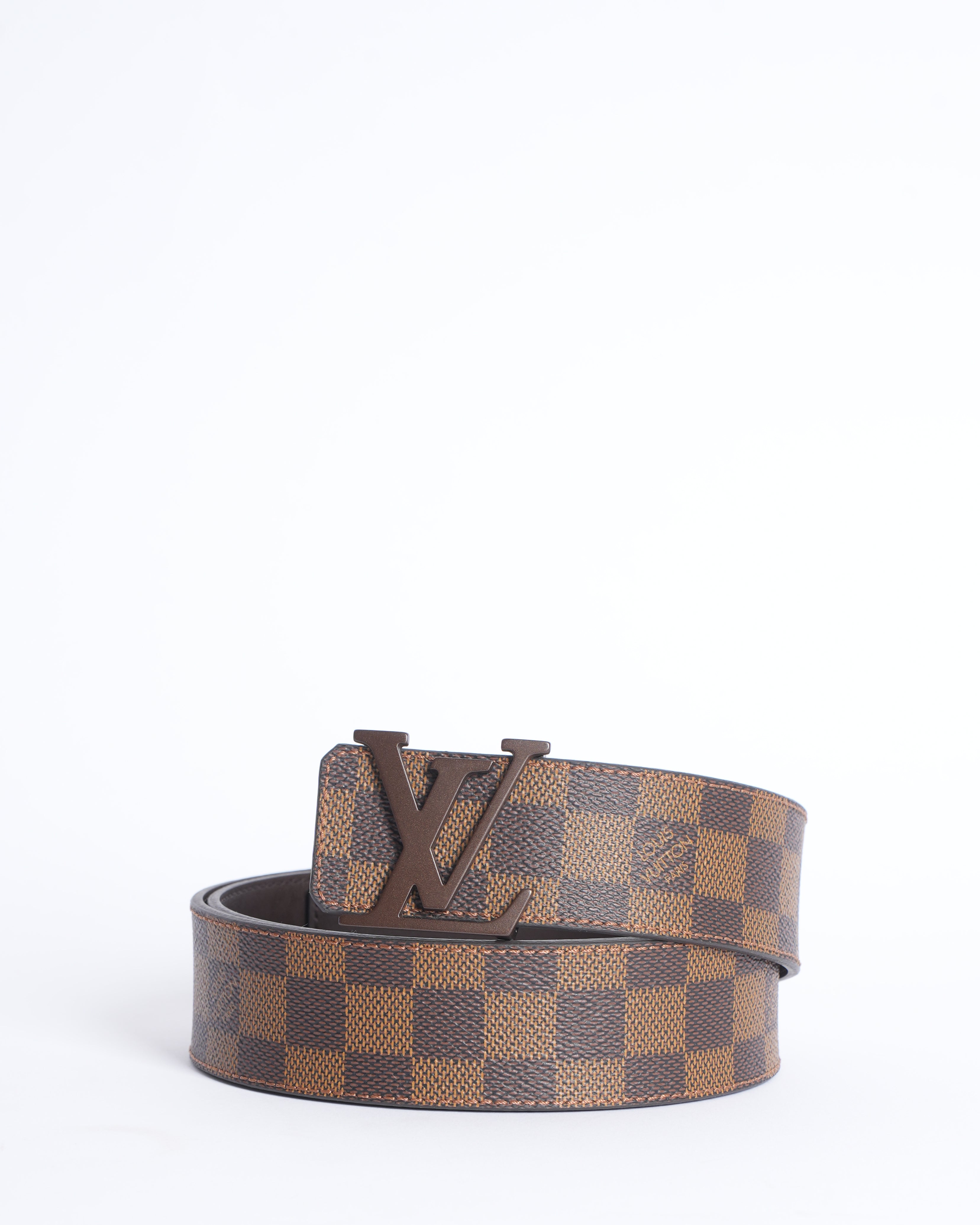 New LV Damier Ebene Men's Belt