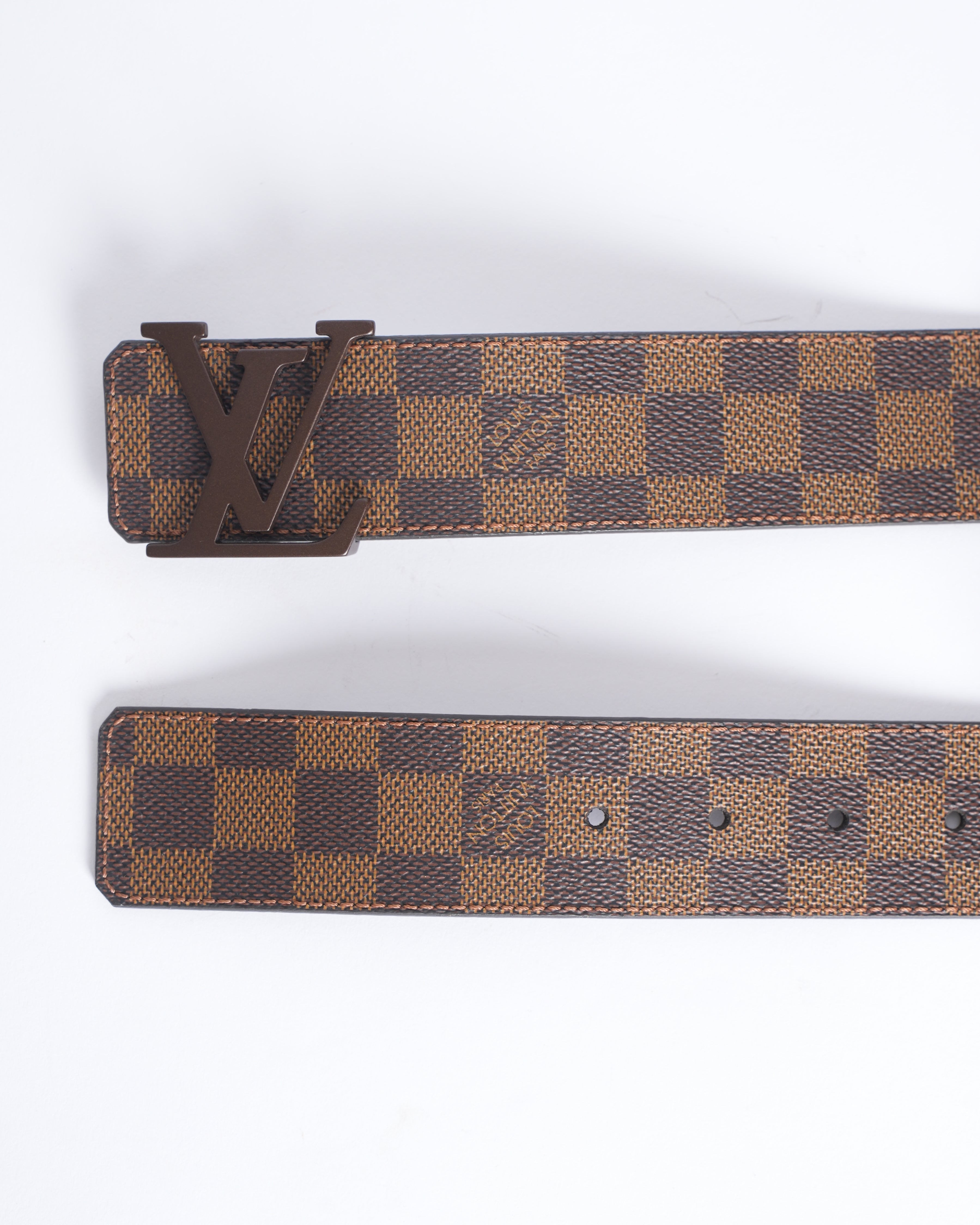 New LV Damier Ebene Men's Belt