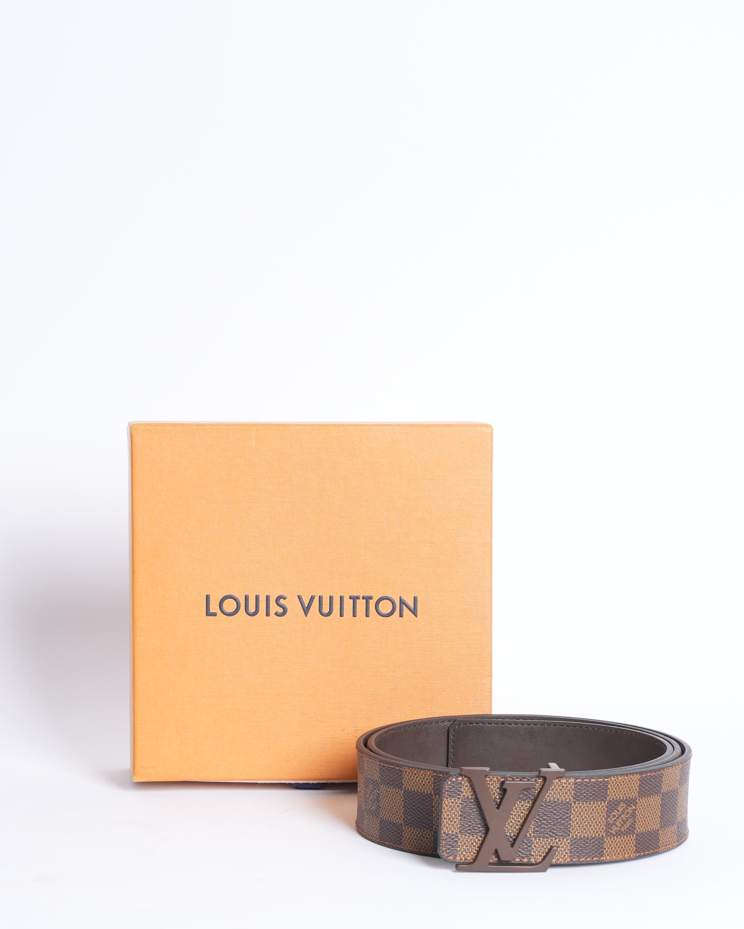 New LV Damier Ebene Men's Belt