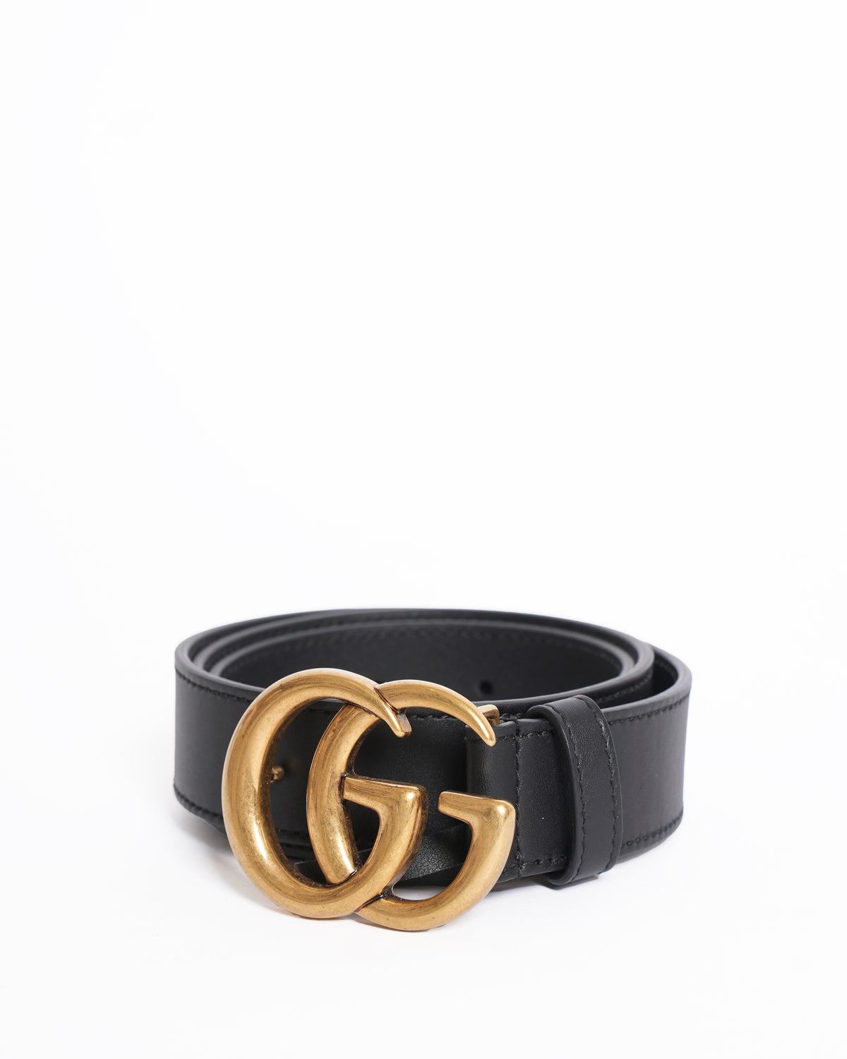 Gucci GG women’s black leather belts