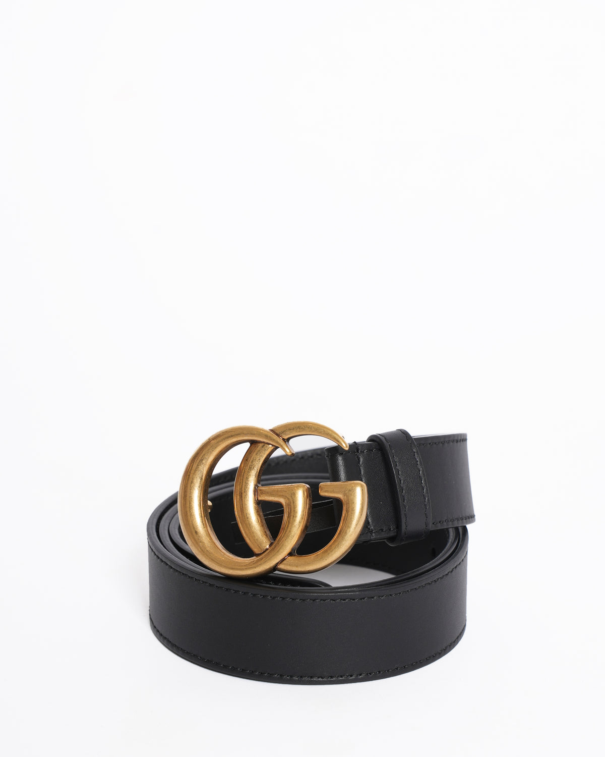 Gucci GG women’s black leather belts