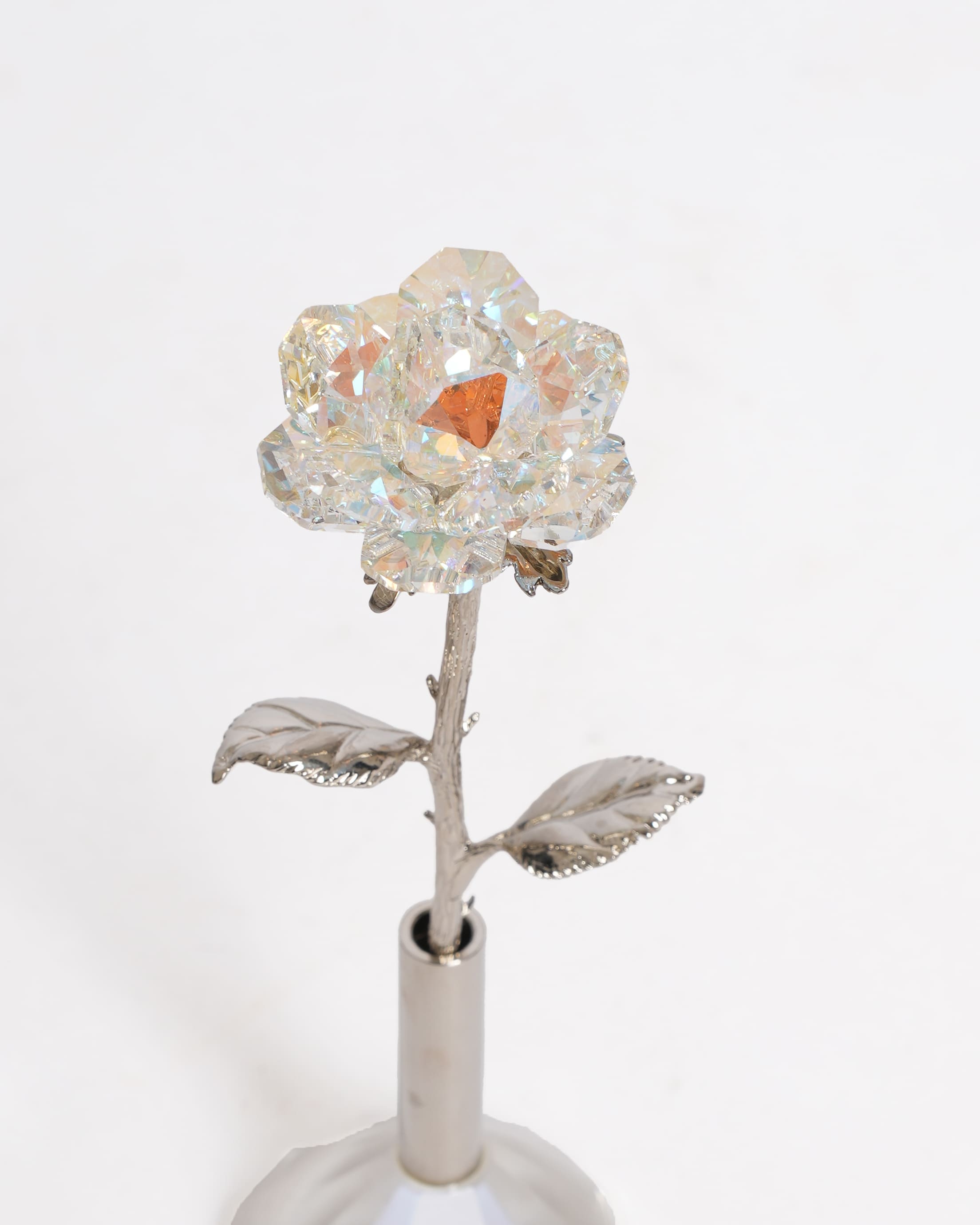 New Noblesse rose crystal with stand