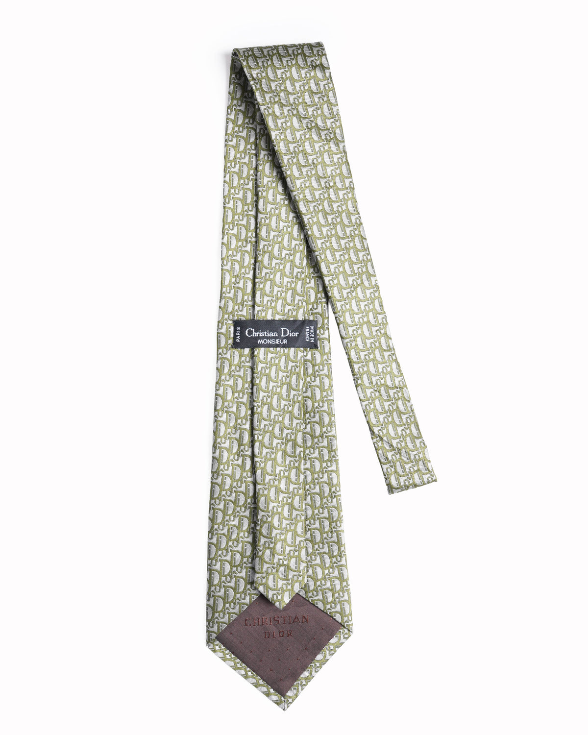 Christian dior oblique silk tie