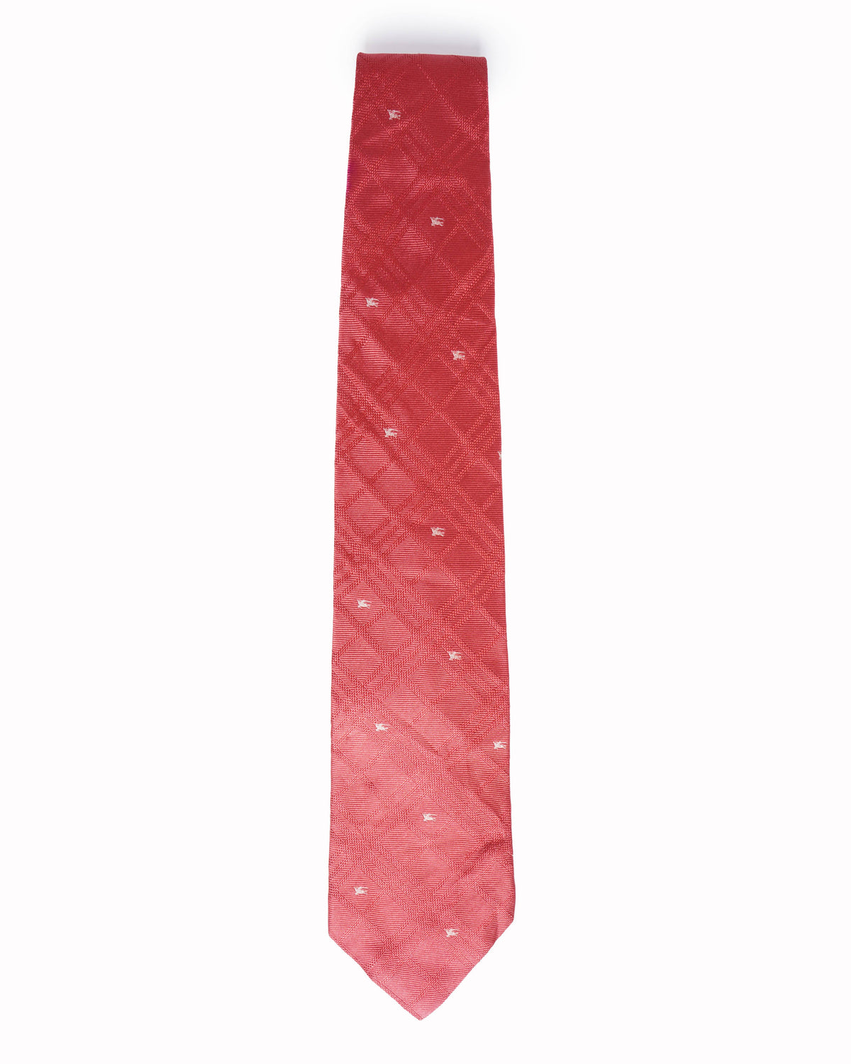 Burberry coral pink silk tie