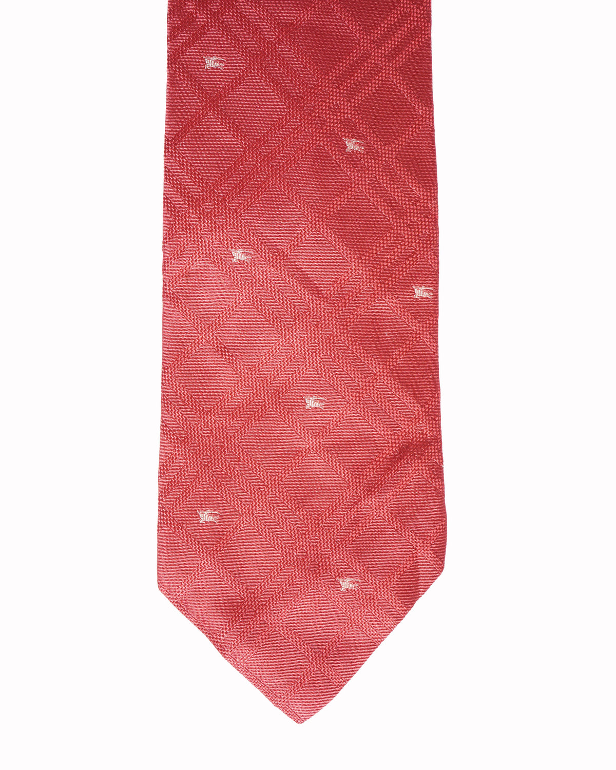 Burberry coral pink silk tie