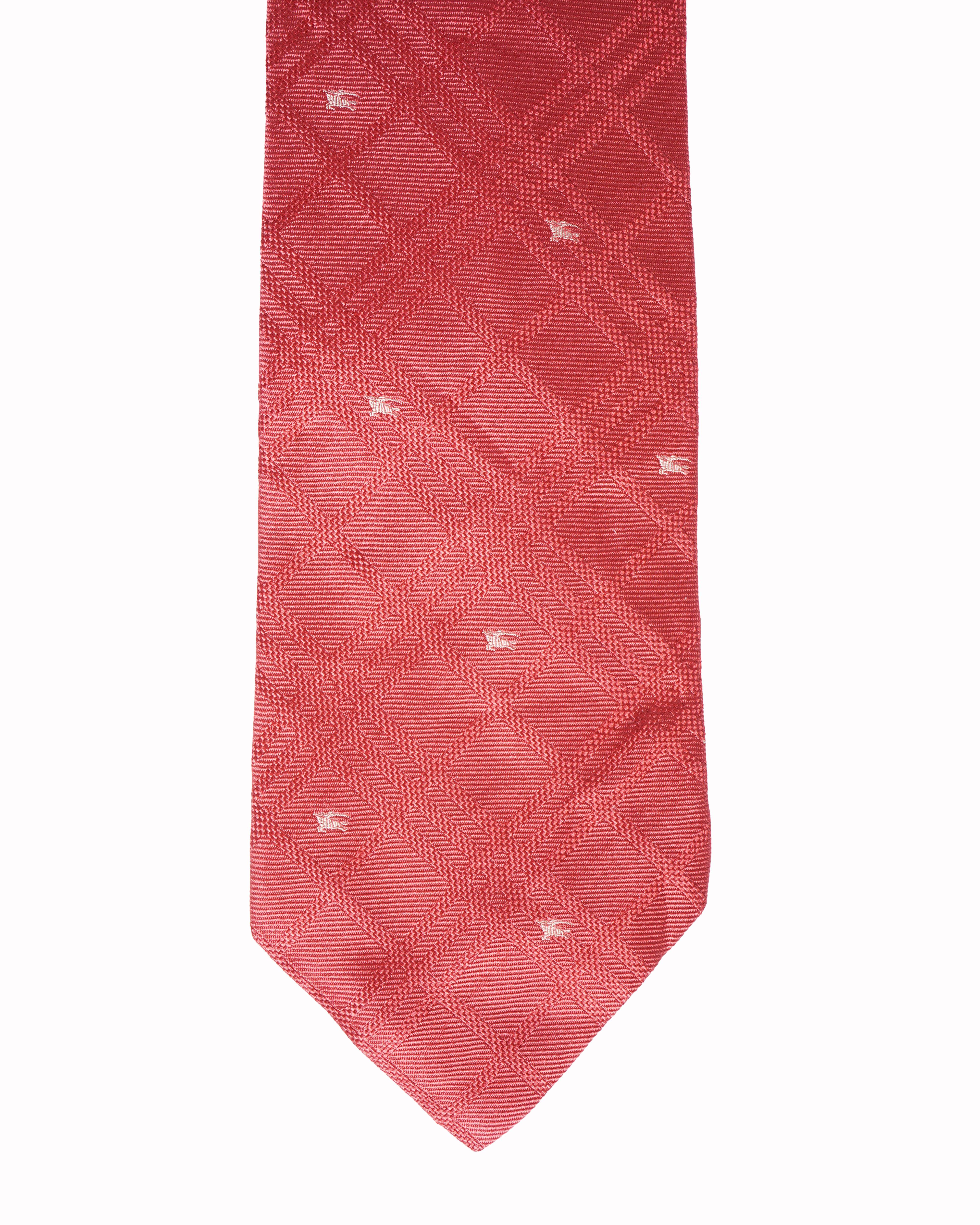 Burberry coral pink silk tie