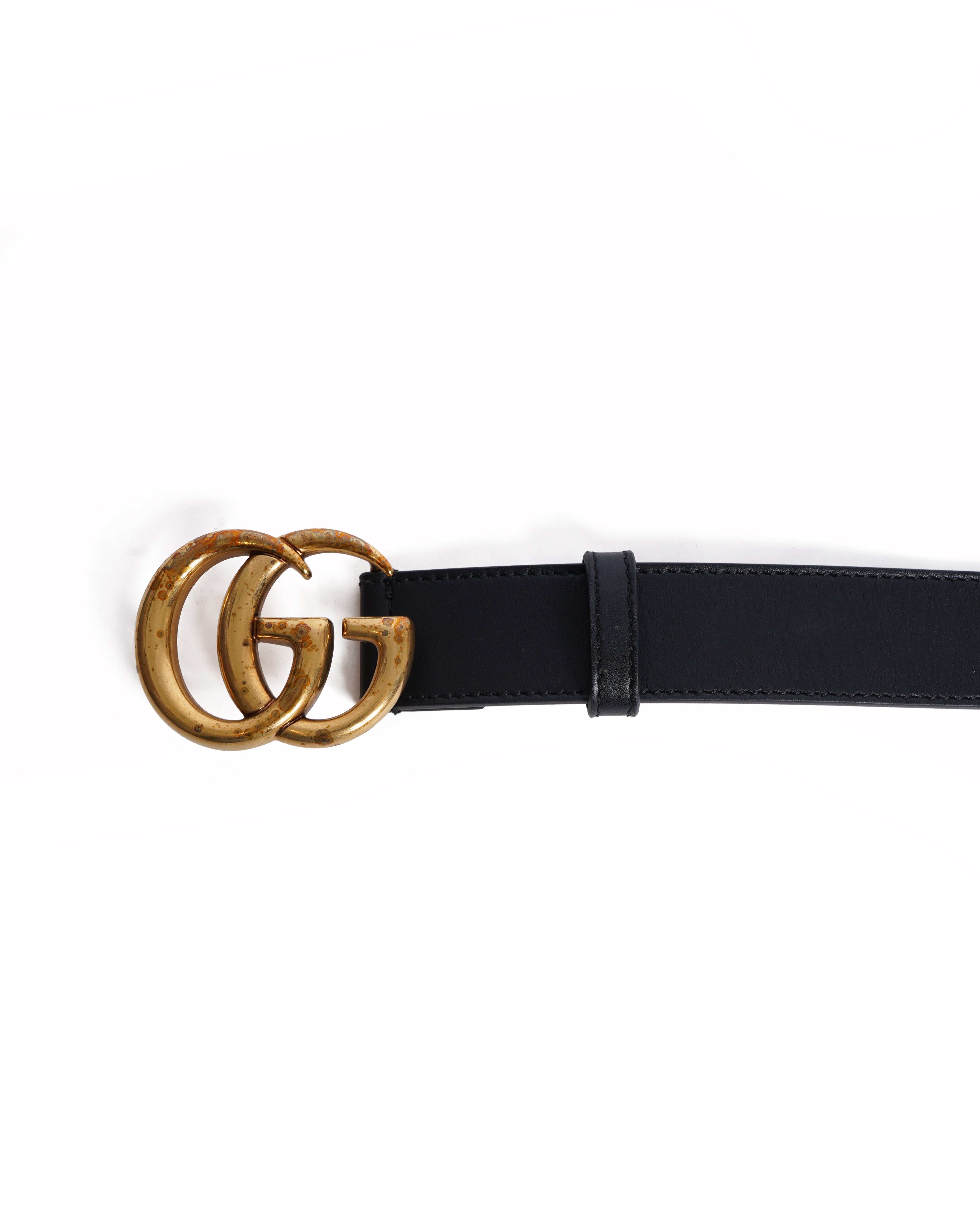 Gucci Black Leather belt