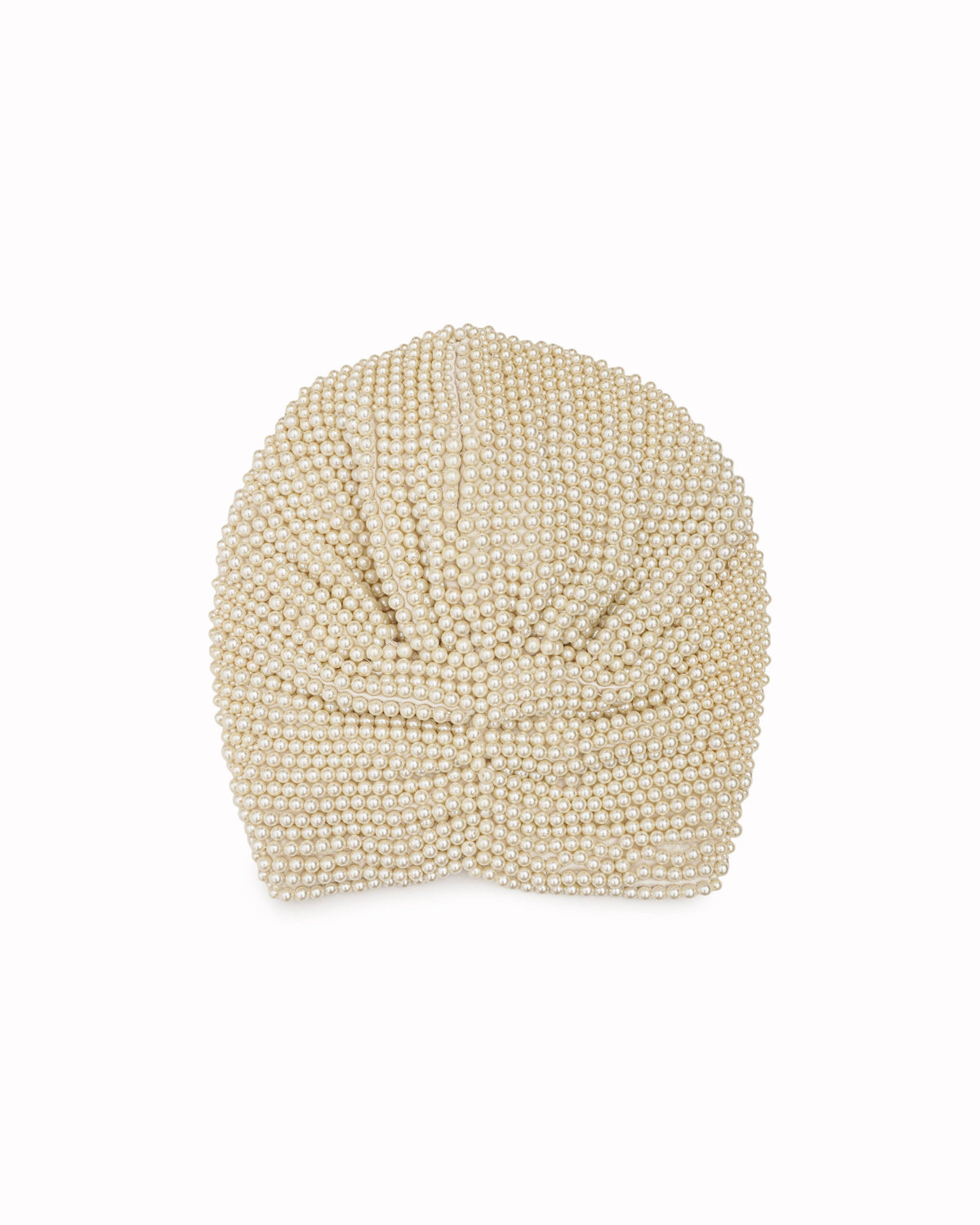 MaryJane Claverol Pearl Beaded Turban Headwrap