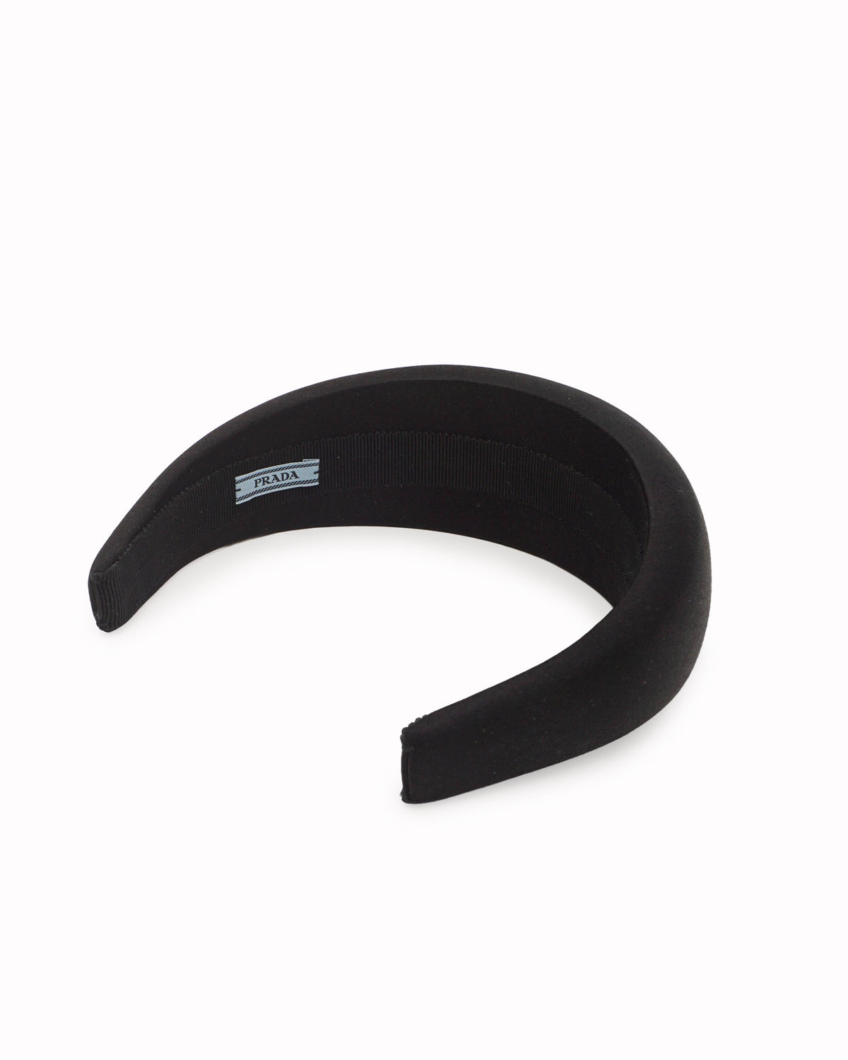 Prada Women's Black Re-Nylon Padded Headband