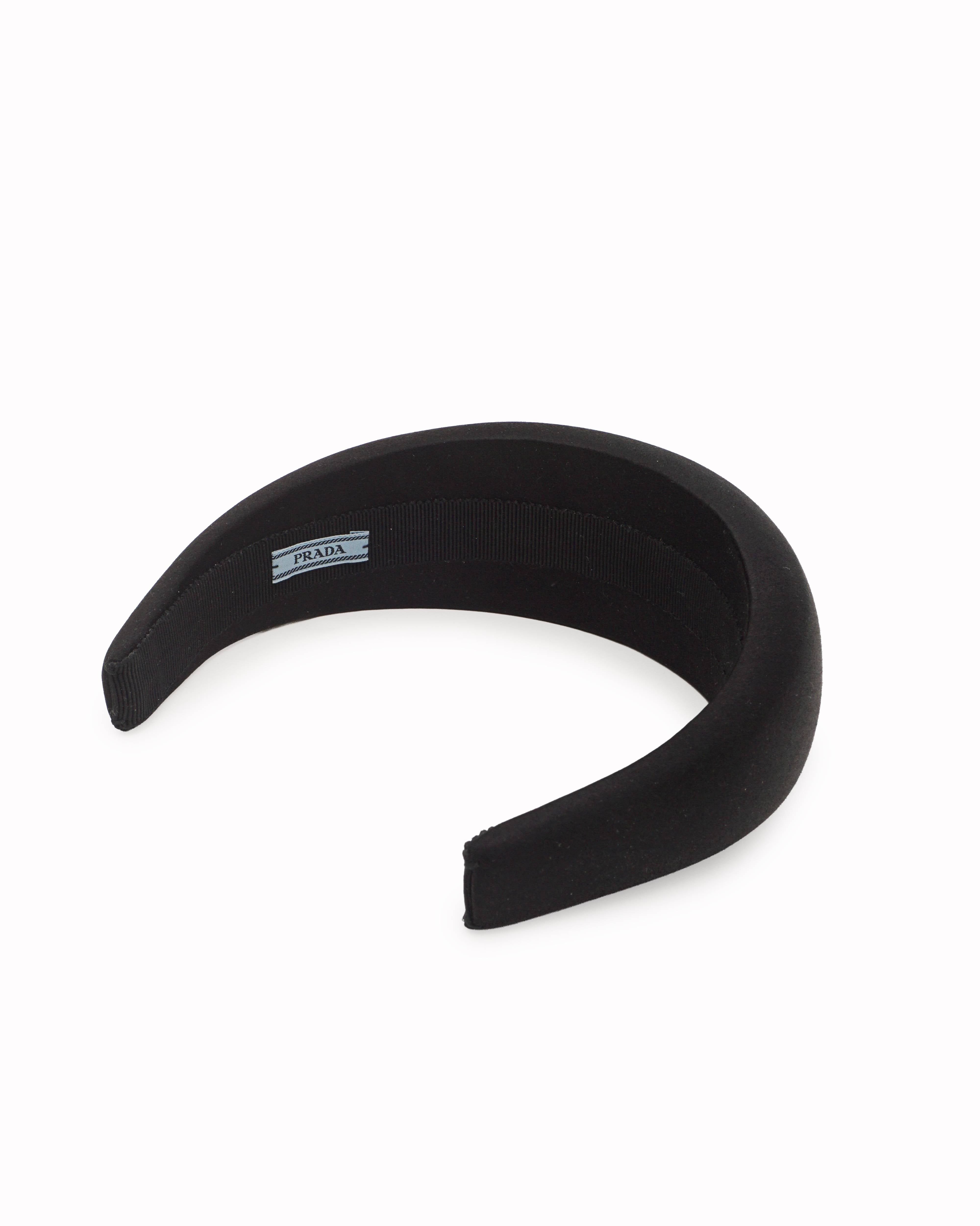 Prada Women's Black Re-Nylon Padded Headband