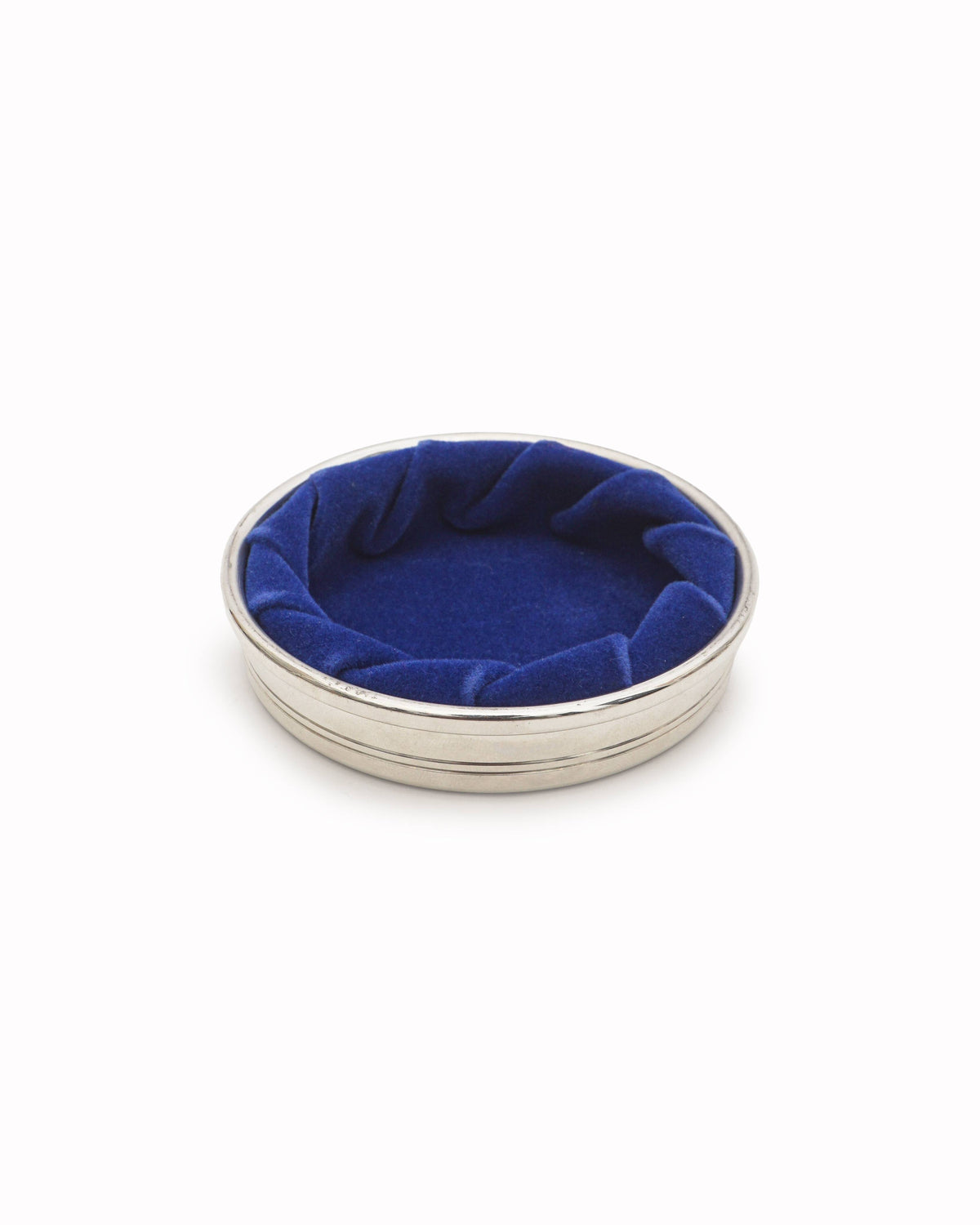 Tiffany & Co. 1980s Handcrafted Pewter Round Jewelry Box
