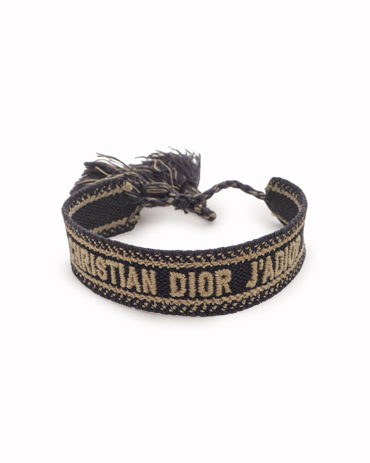 Christian Dior J'Adior Oblique Embroidered Woven Bracelets