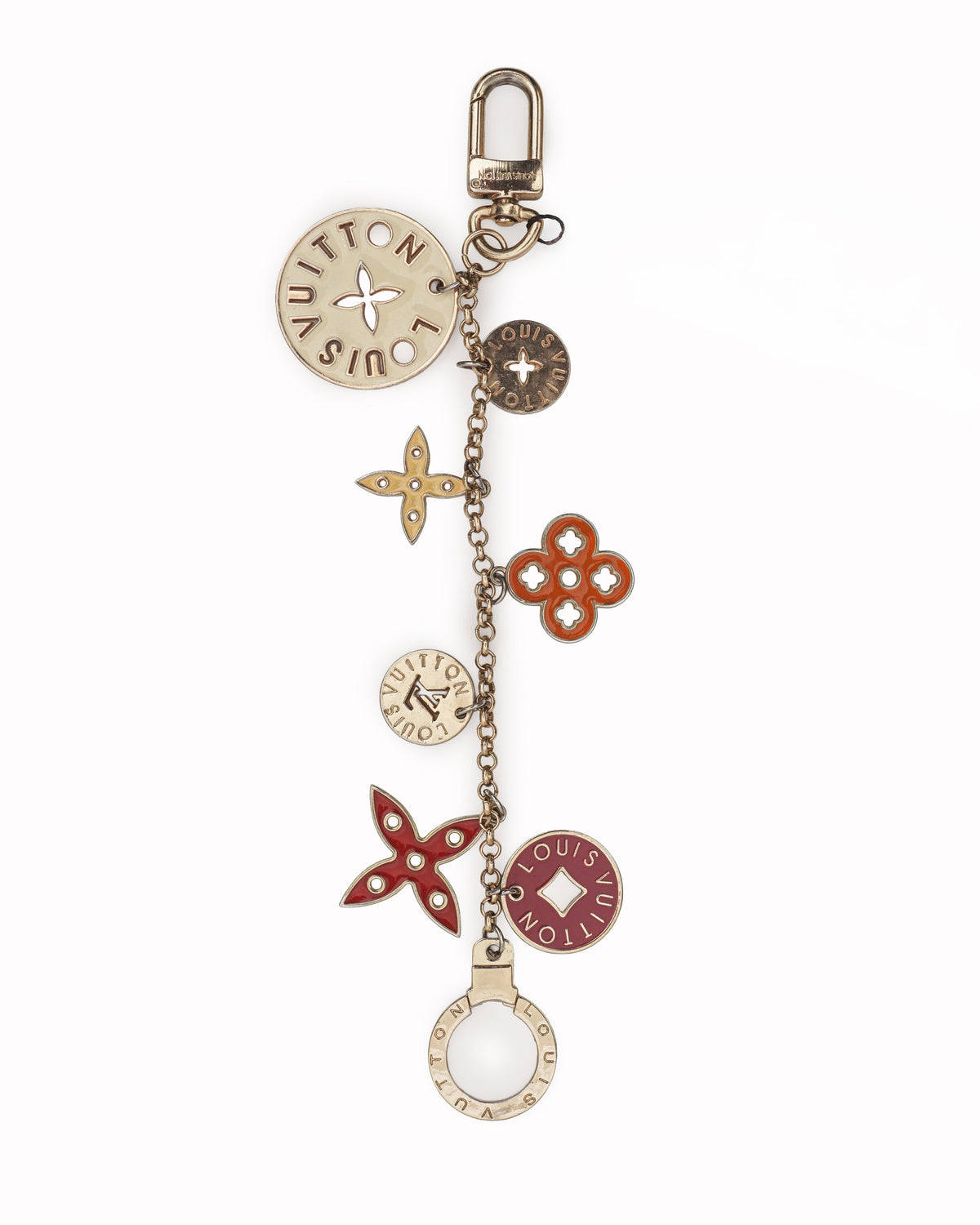 Louis Vuitton Multicolor Enamel Fleur de Monogram Bag Charm