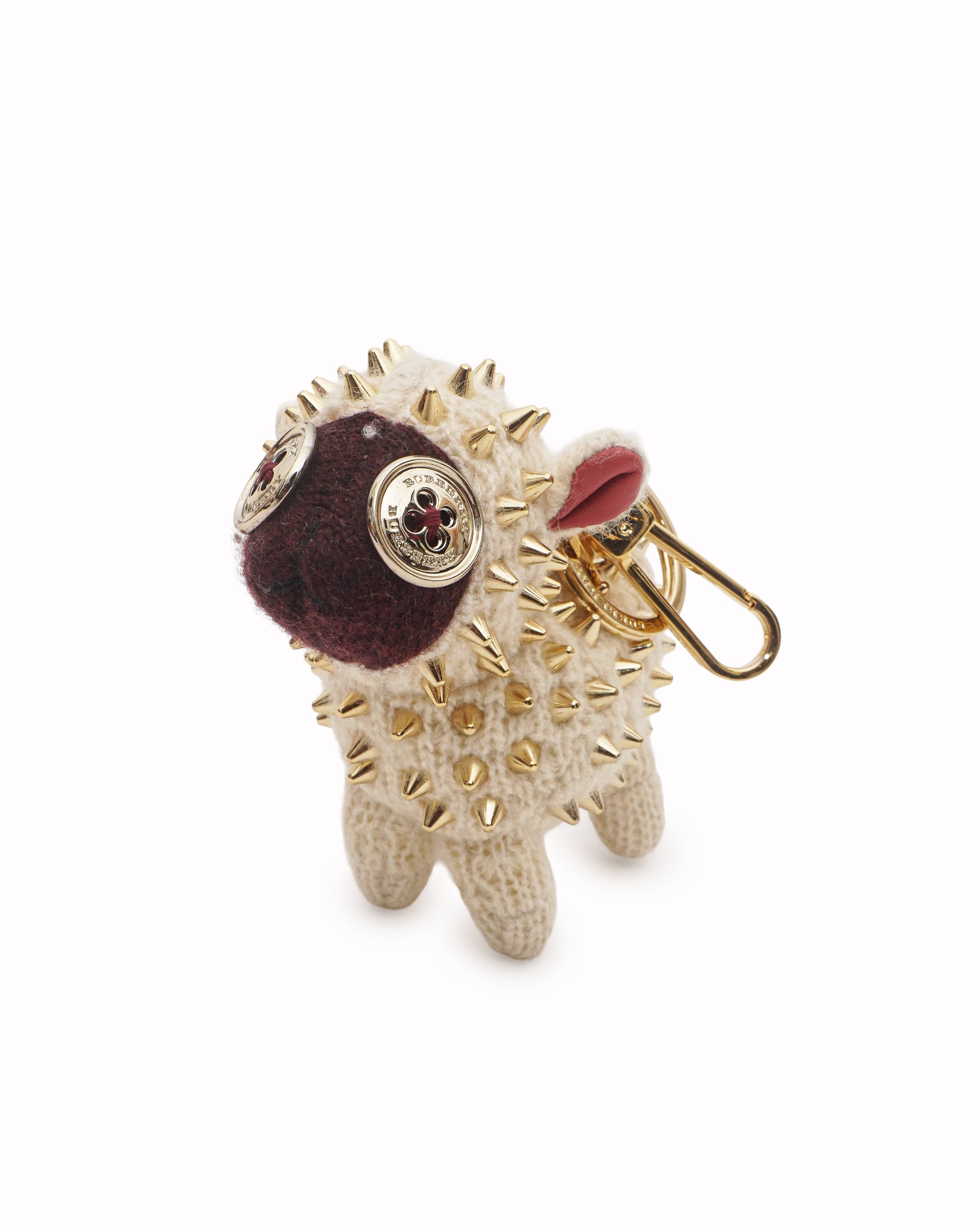Burberry Cashmere Gold-Studded Wendy the Sheep Bag Charm