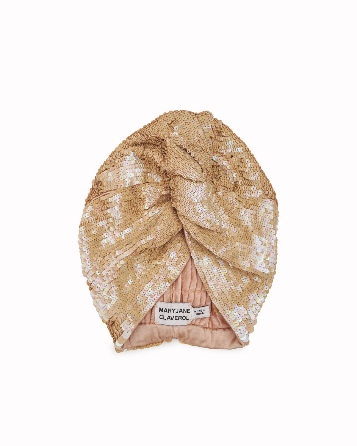 MaryJane Claverol Sequin Turban Headwrap
