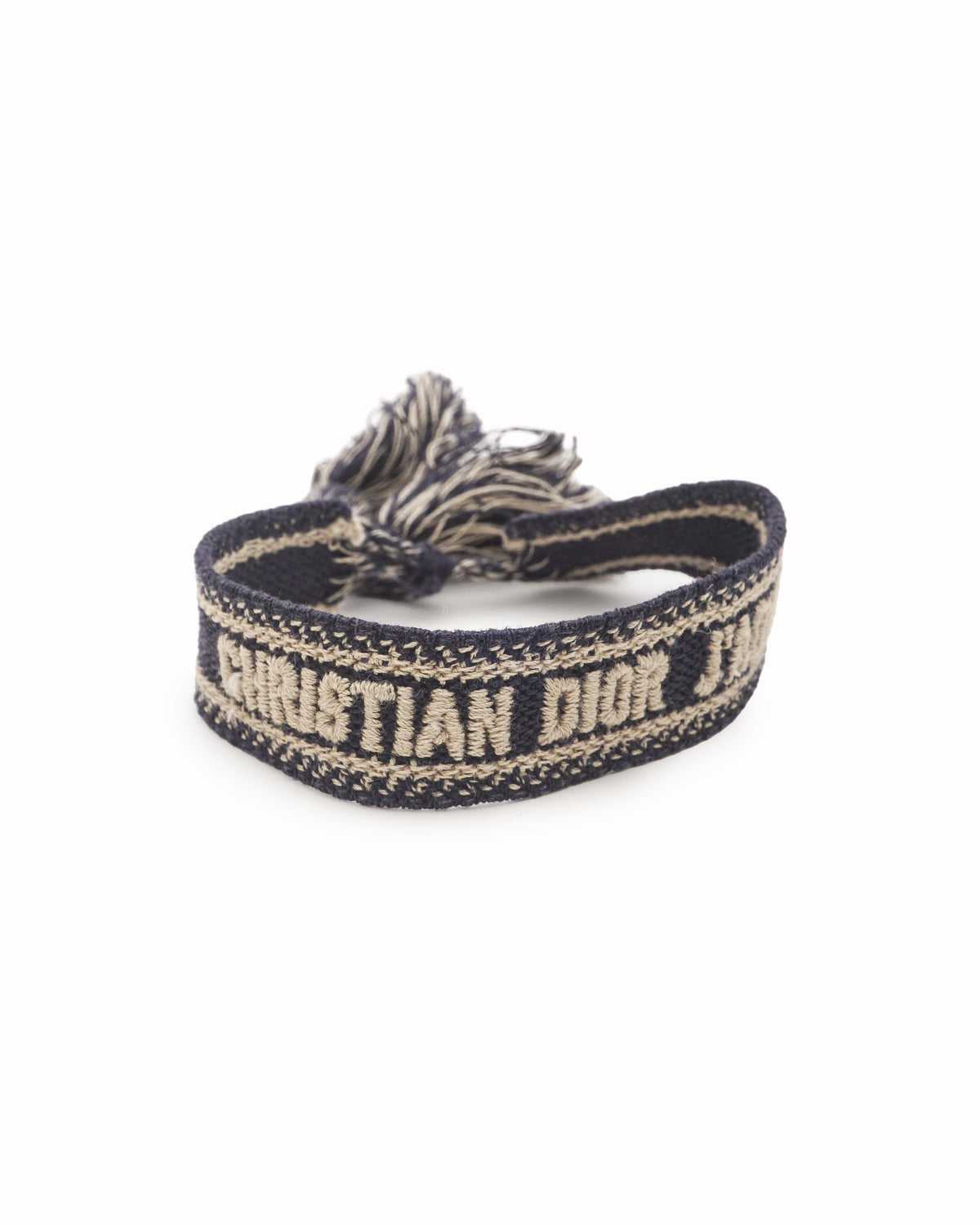 Christian Dior Oblique Embroidered J'Adior Bracelet Pair