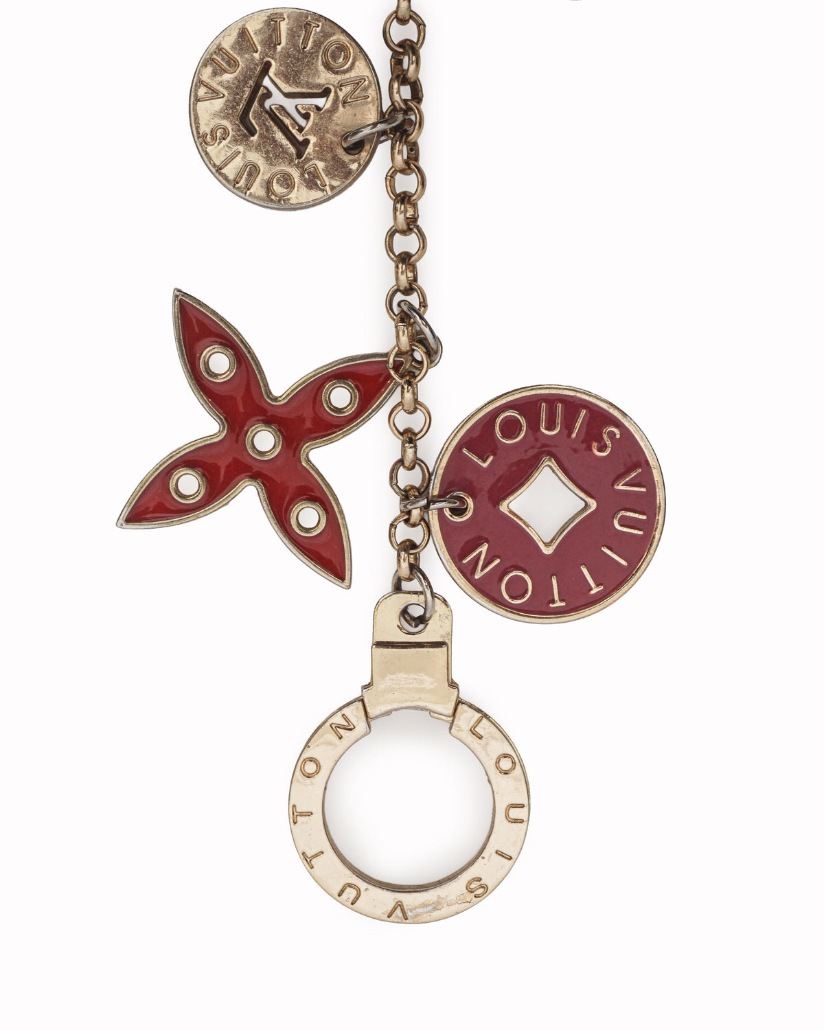 Louis Vuitton Multicolor Enamel Fleur de Monogram Bag Charm