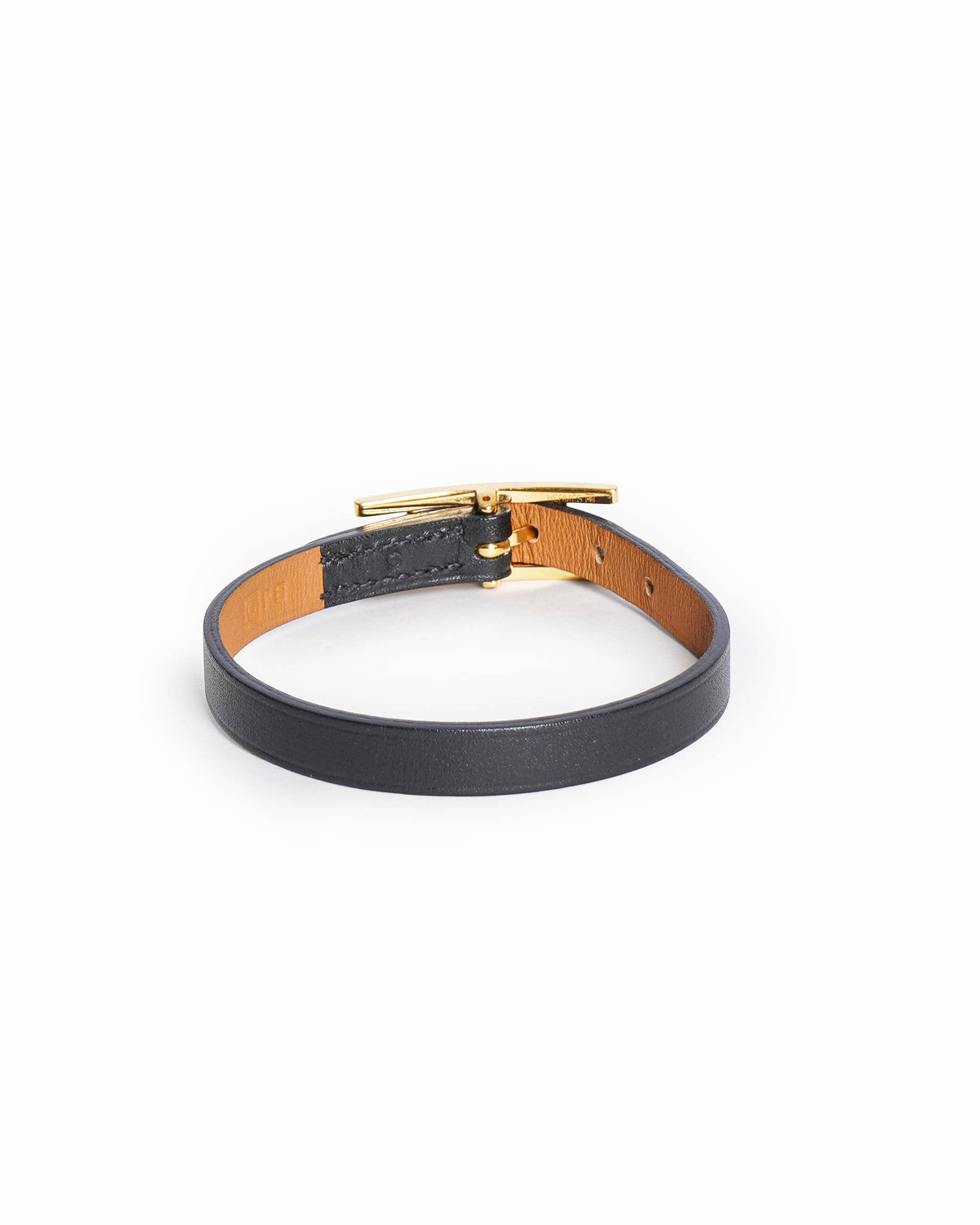 Hermès Behapi Black Leather Bracelet