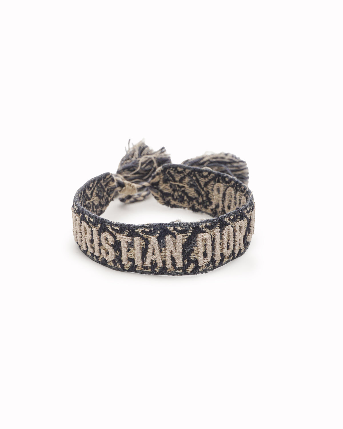 Christian Dior Oblique Embroidered J'Adior Bracelet Pair