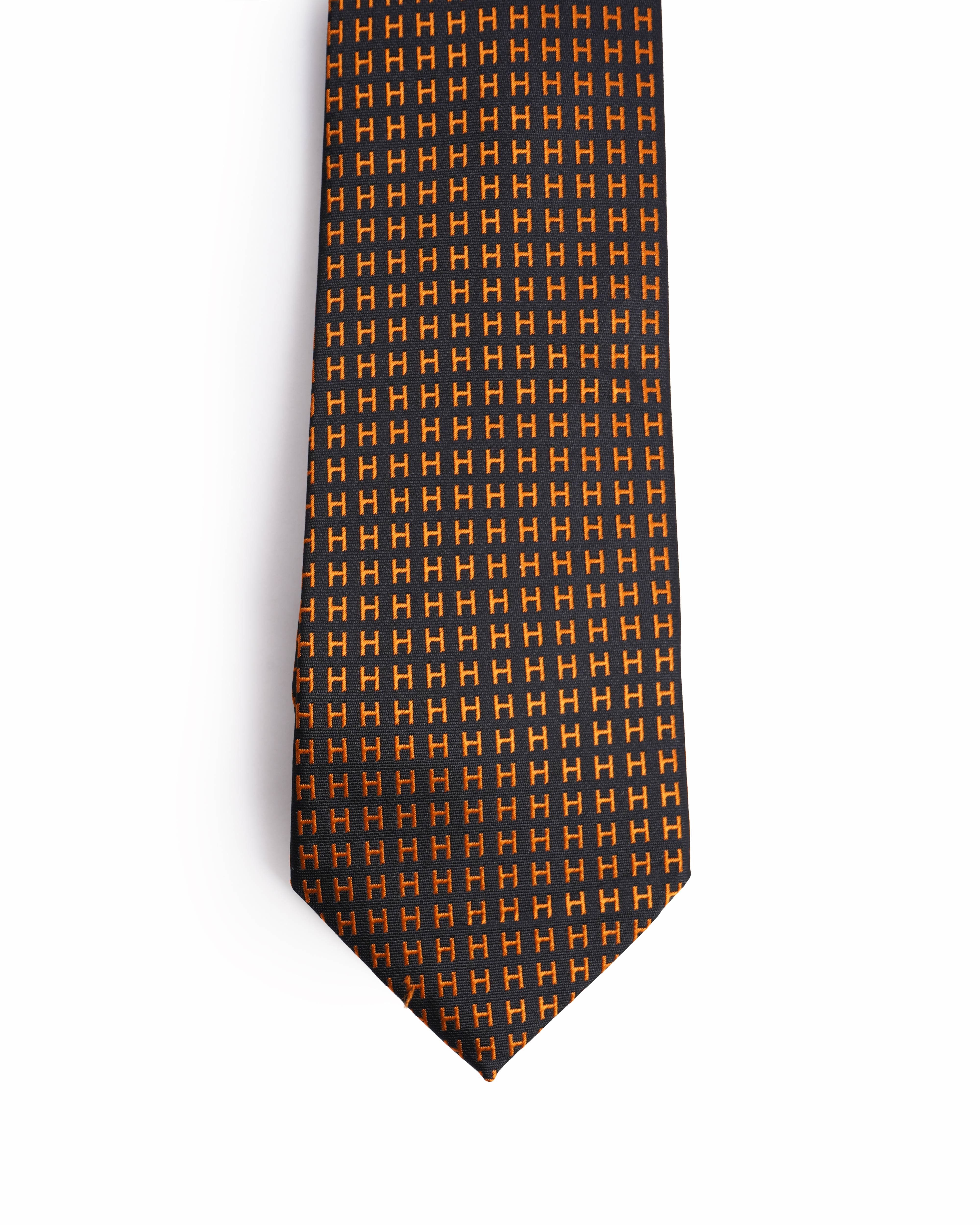 Hermès H-pattern Silk Tie
