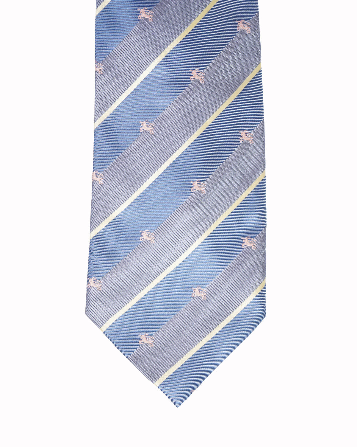 Burberry blue striped line tie