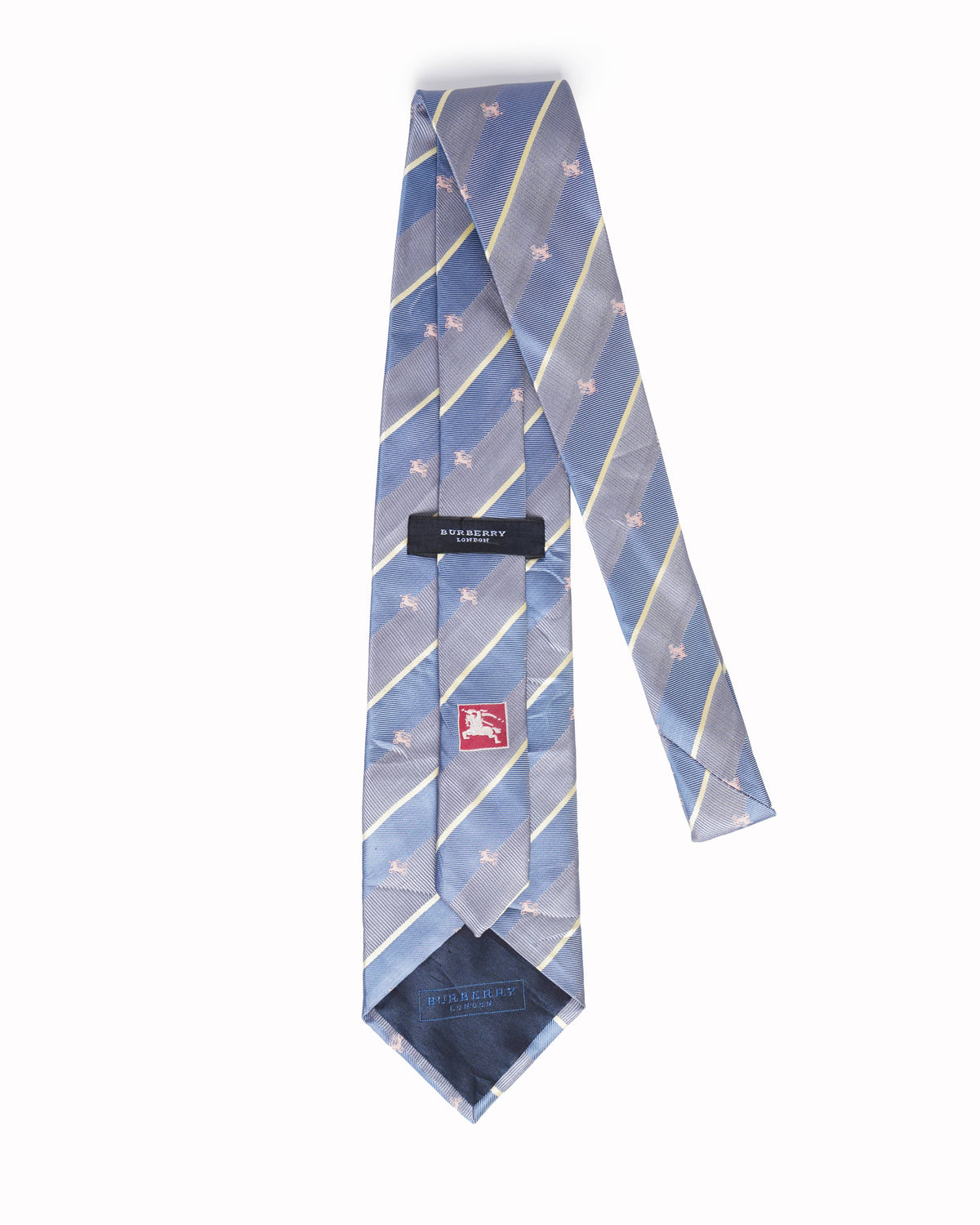 Burberry blue striped line tie