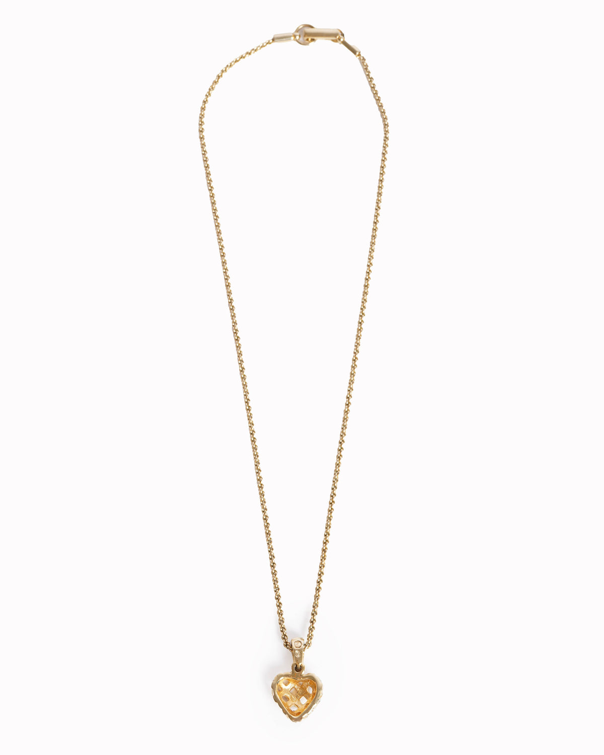 Swarovski gold tone pendant with chain