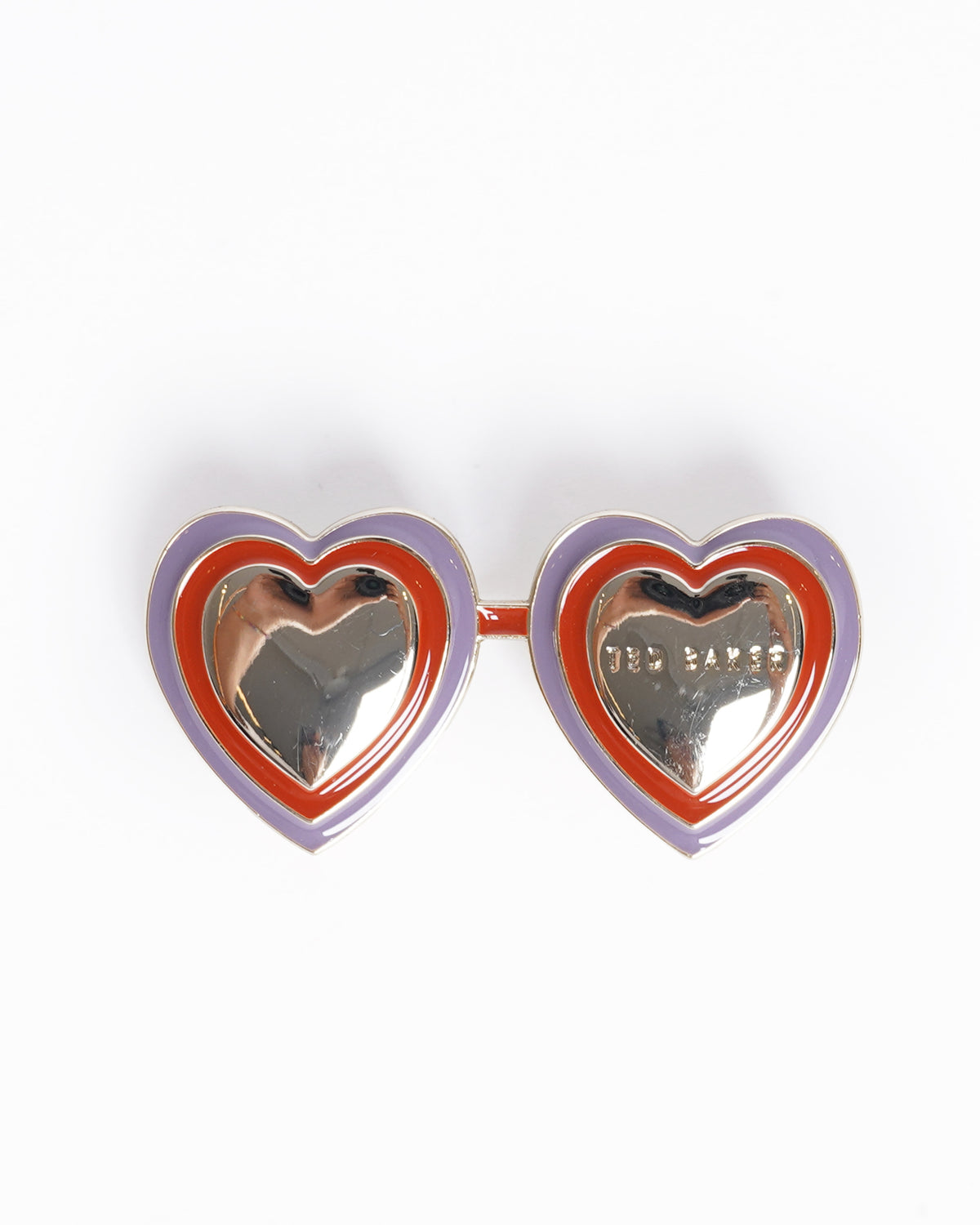 Ted baker double heart pin