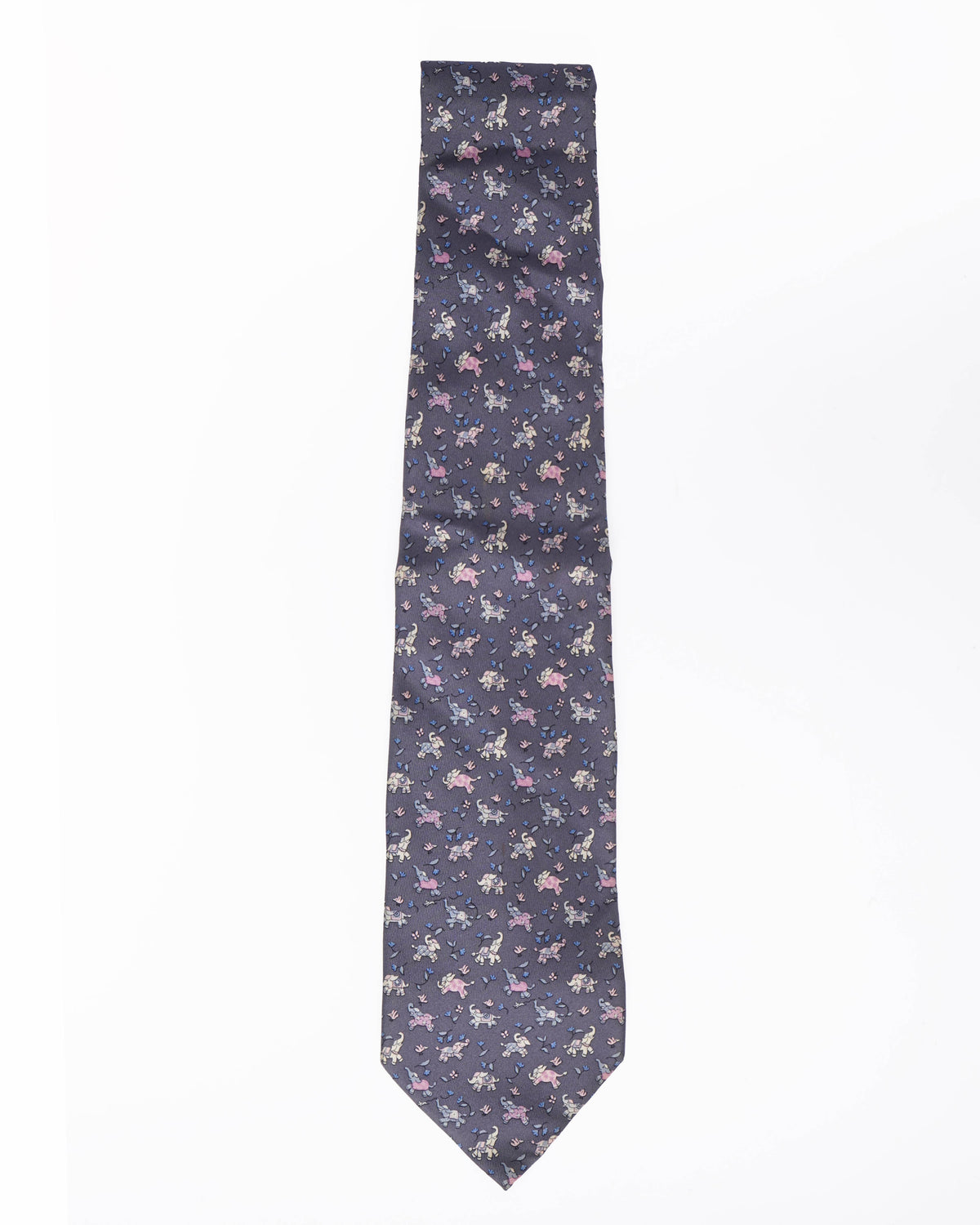 Salvatore ferragamo elephant printed tie