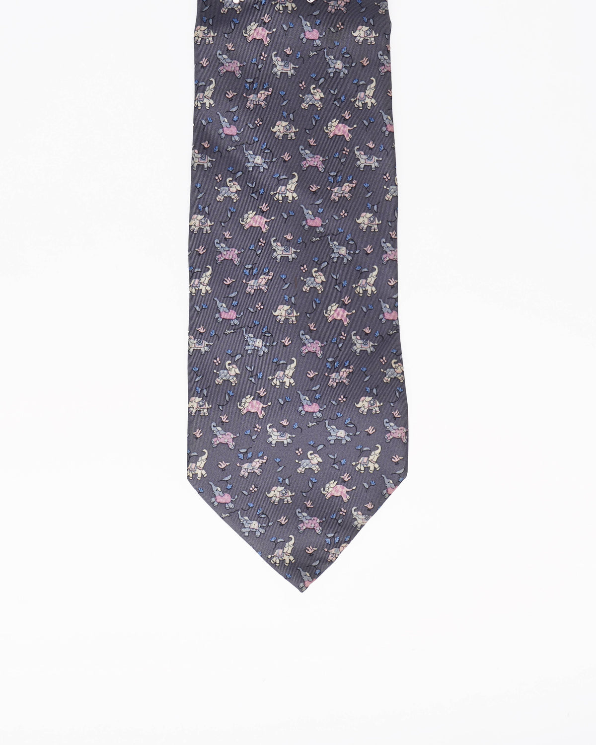 Salvatore ferragamo elephant printed tie
