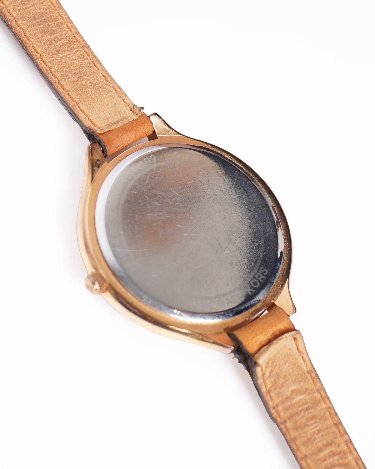 Michael Kors Wrap Around Spikes Detailed Women's Watch In Brown