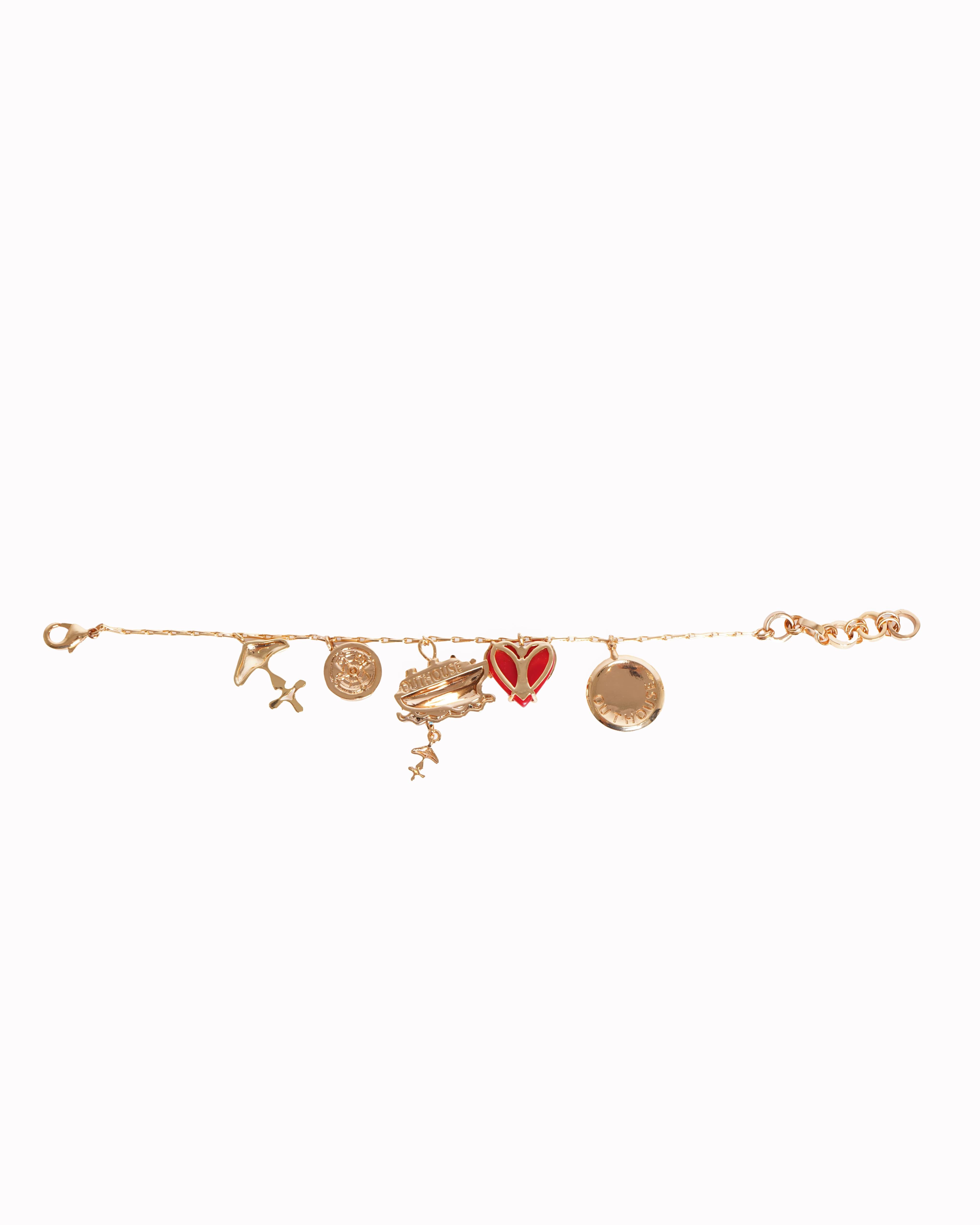 Outhouse charm bracelet