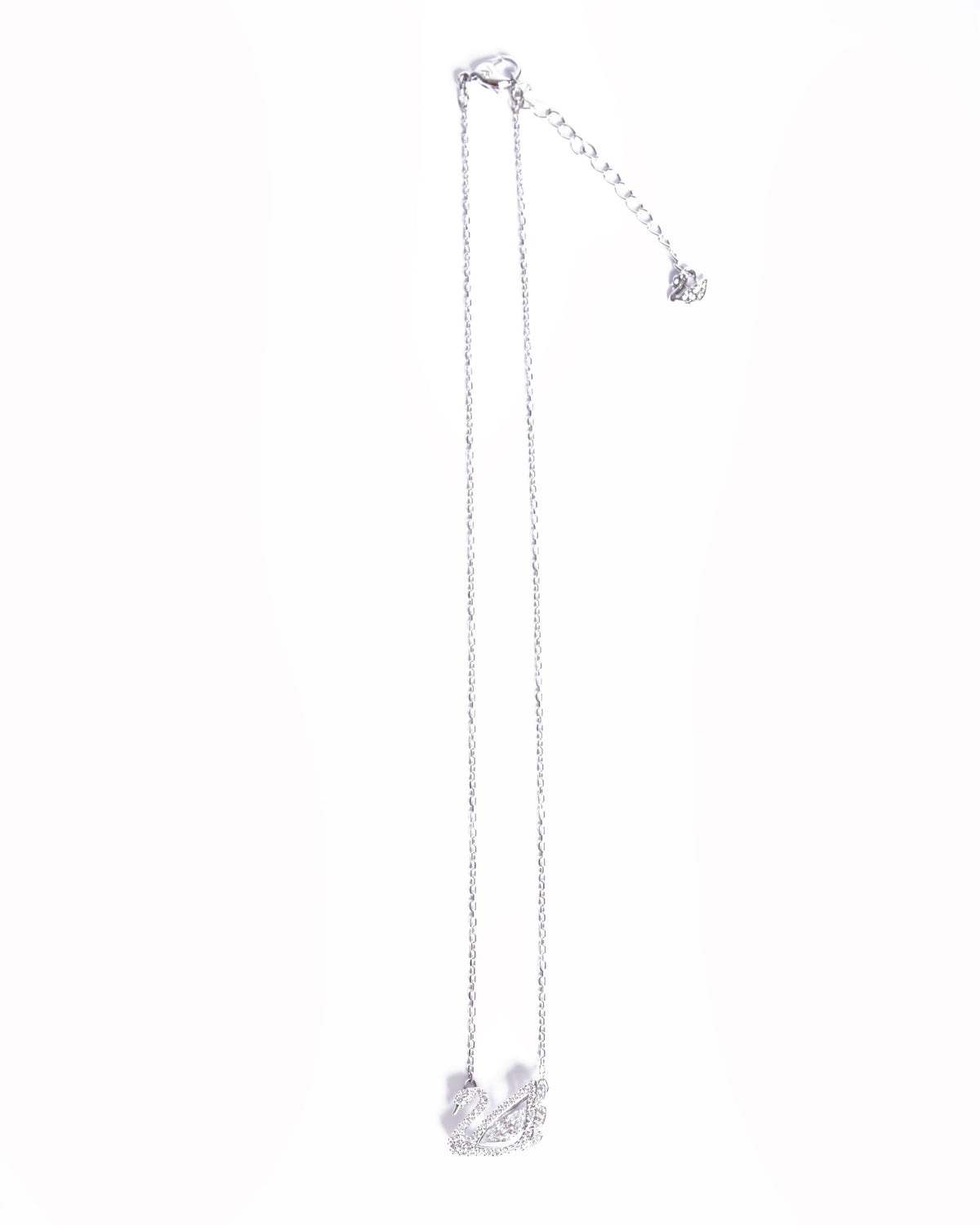 New Swarovski swan necklace with dancing crystal