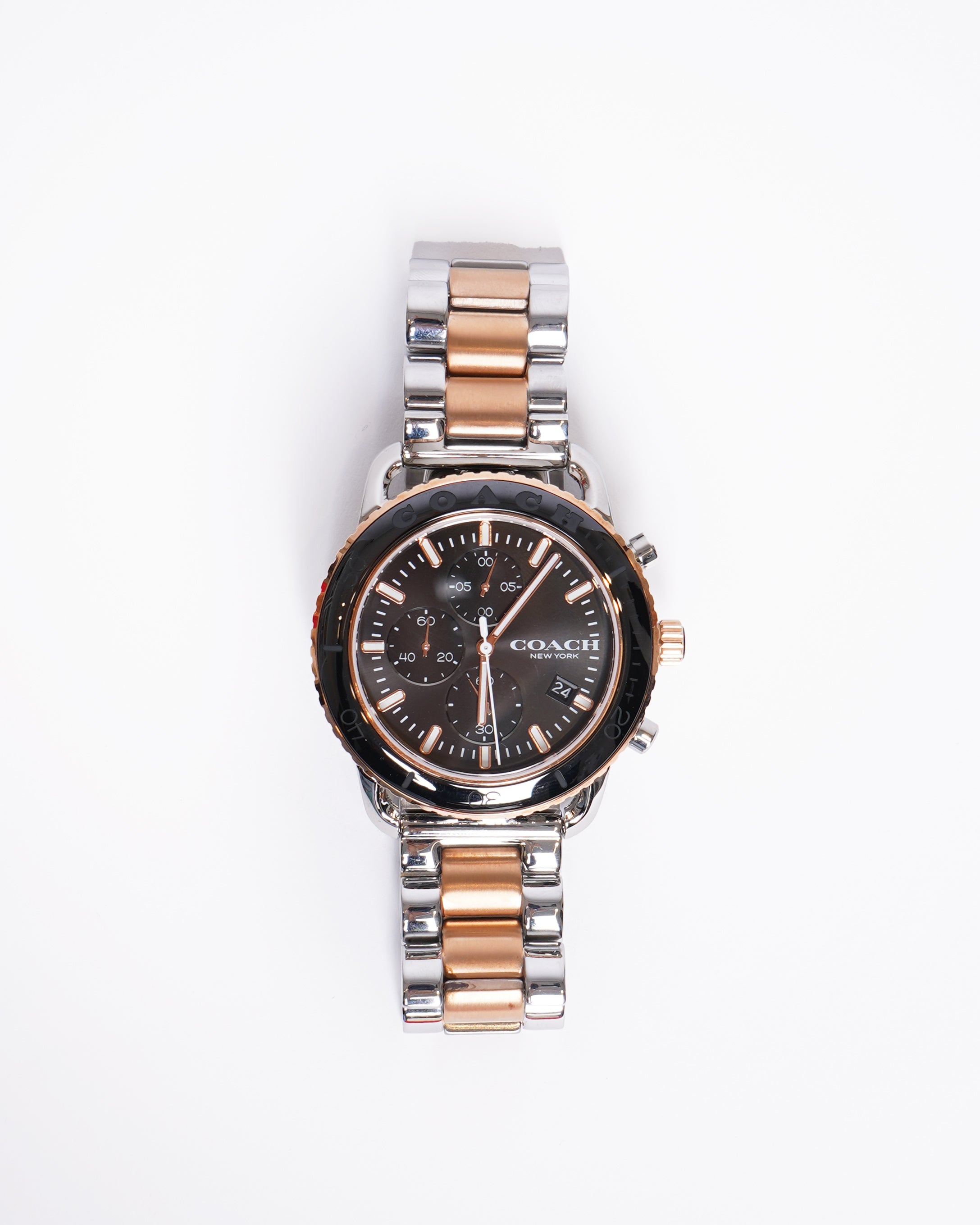 New Coach cruiser dual tone men's watch