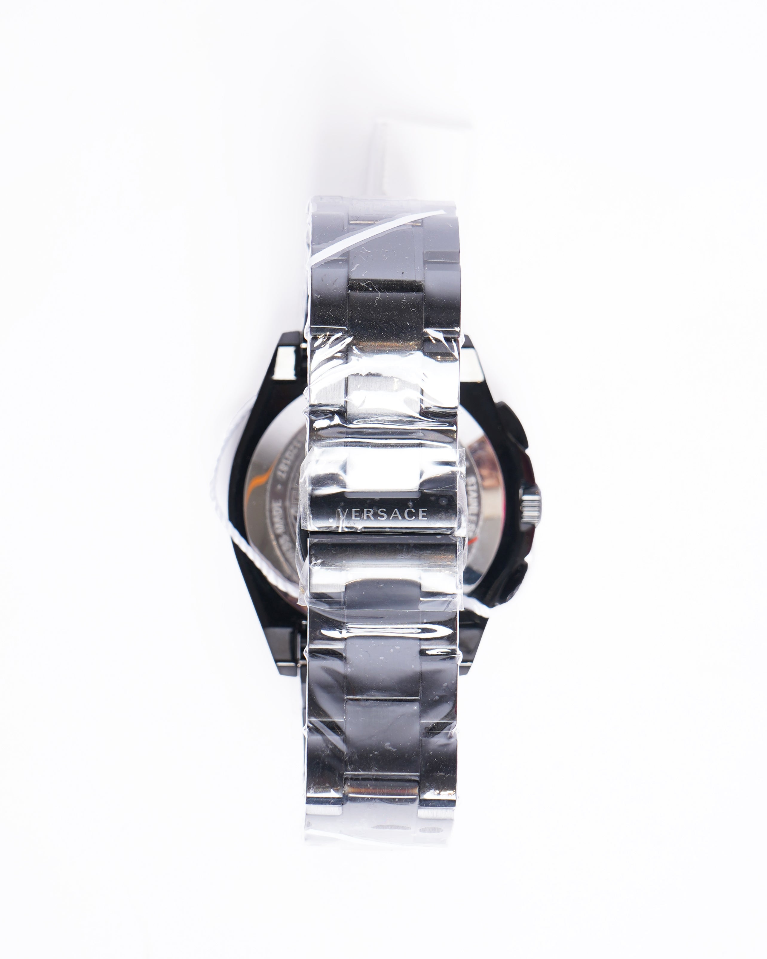 New Versace men's black and gold chronograph watch