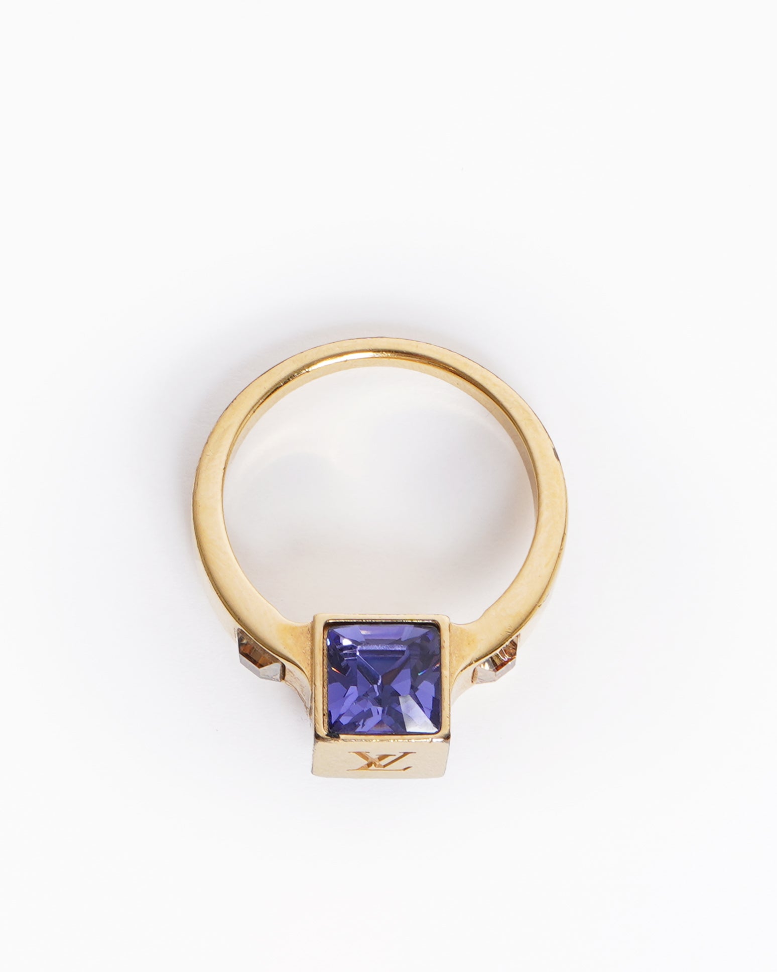 Louis vuitton crystal gamble ring