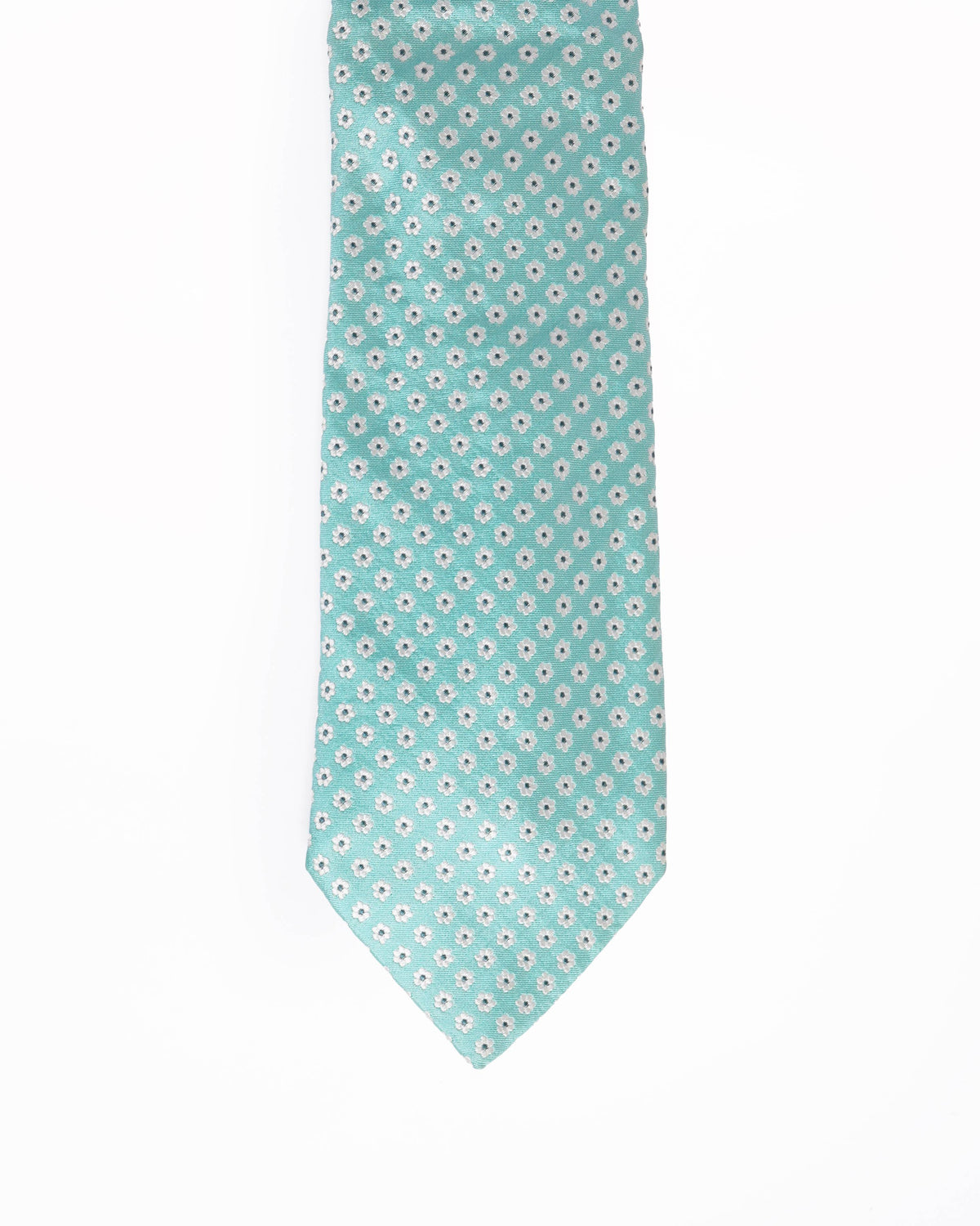 Dunhill flower printed lightblue tie