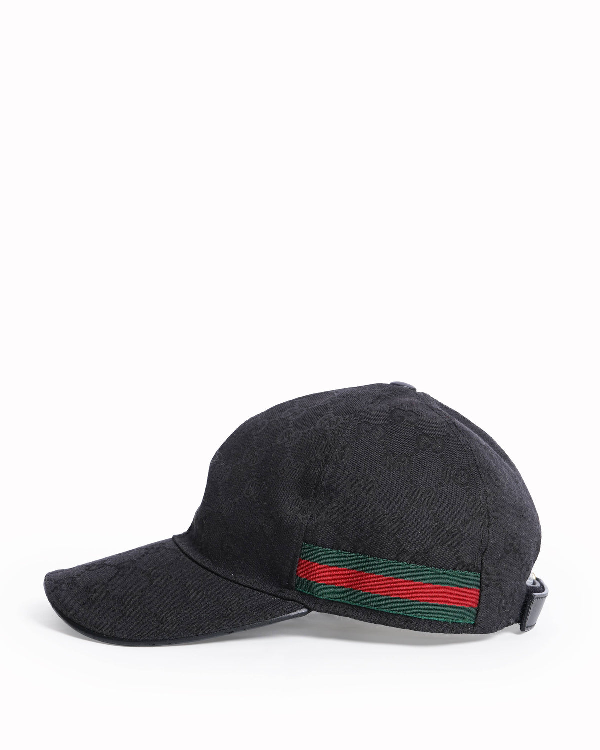 Gucci Black GG Monogram Baseball Cap