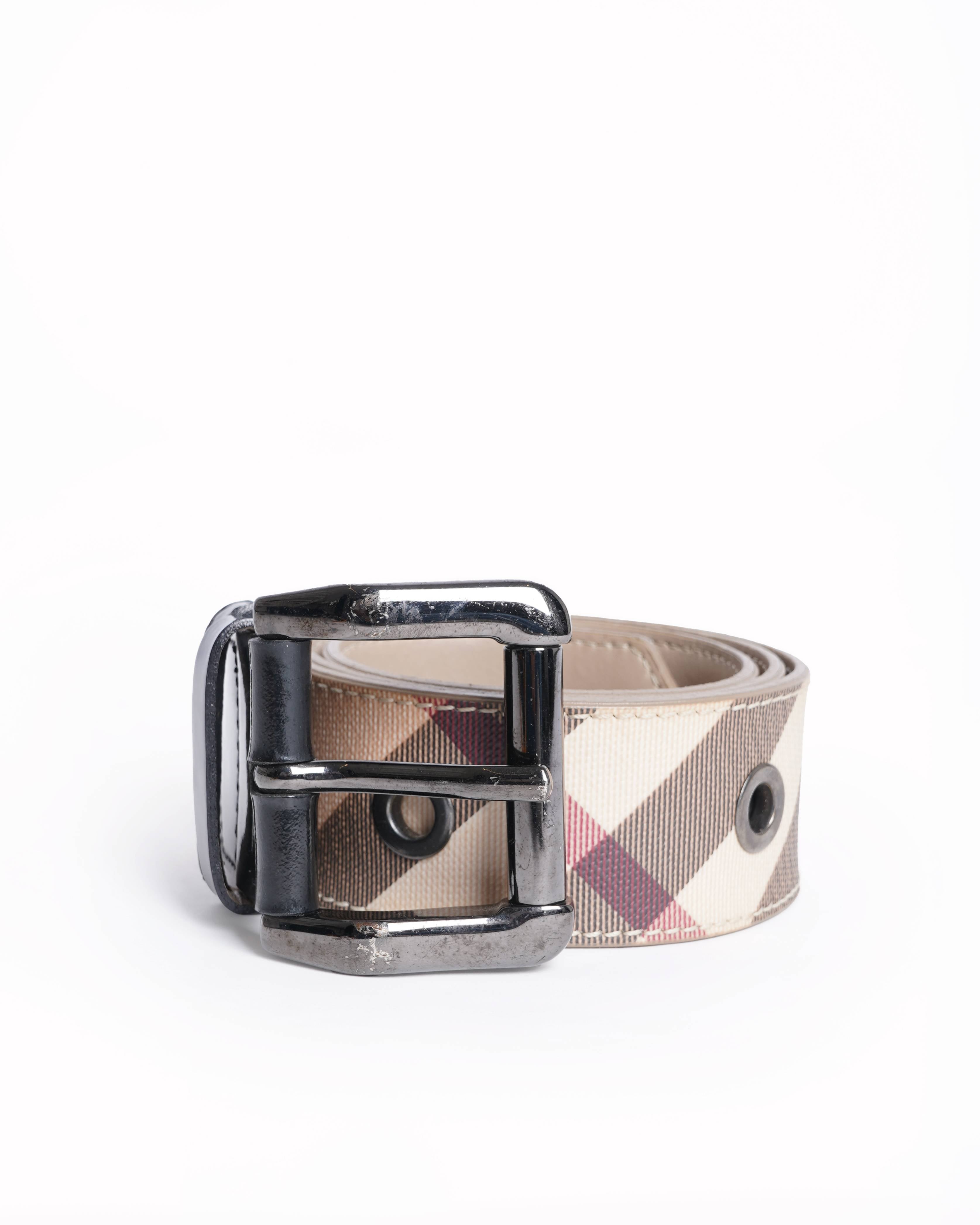 Burberry Signature Checkered Women's Belt