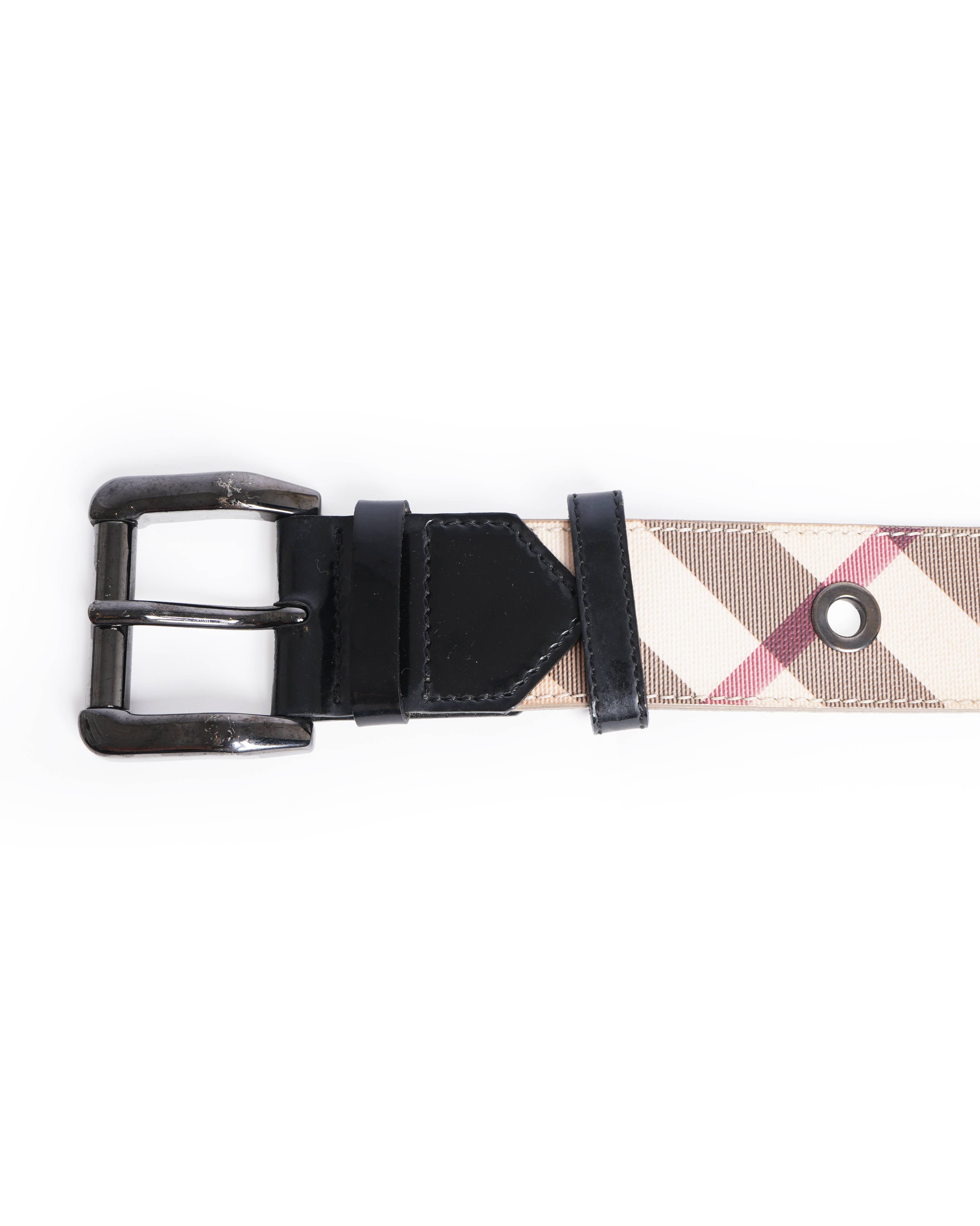 Burberry Signature Checkered Women's Belt