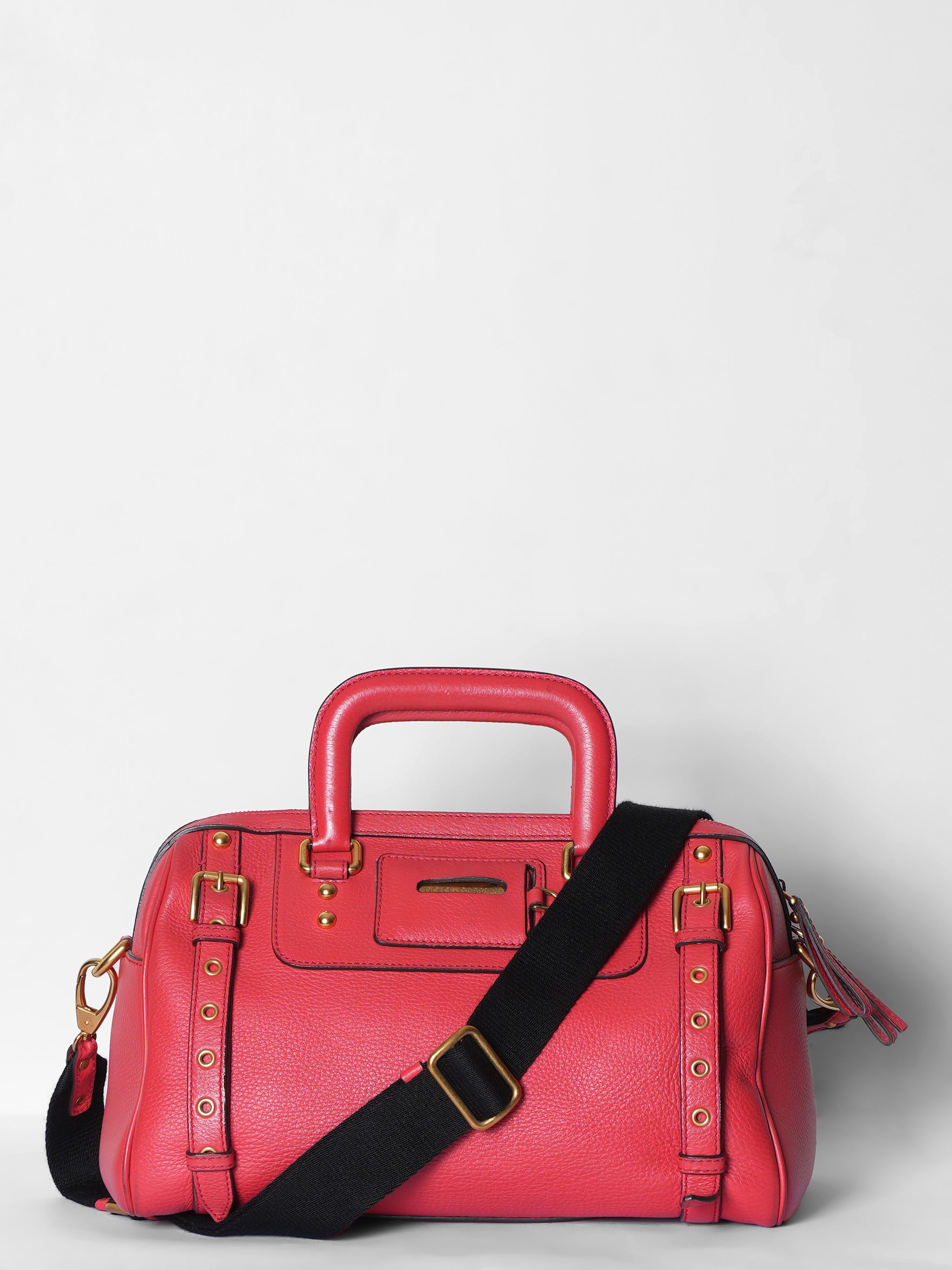 Dolce & Gabbana Miss Easy Way Boston Handbag In Red